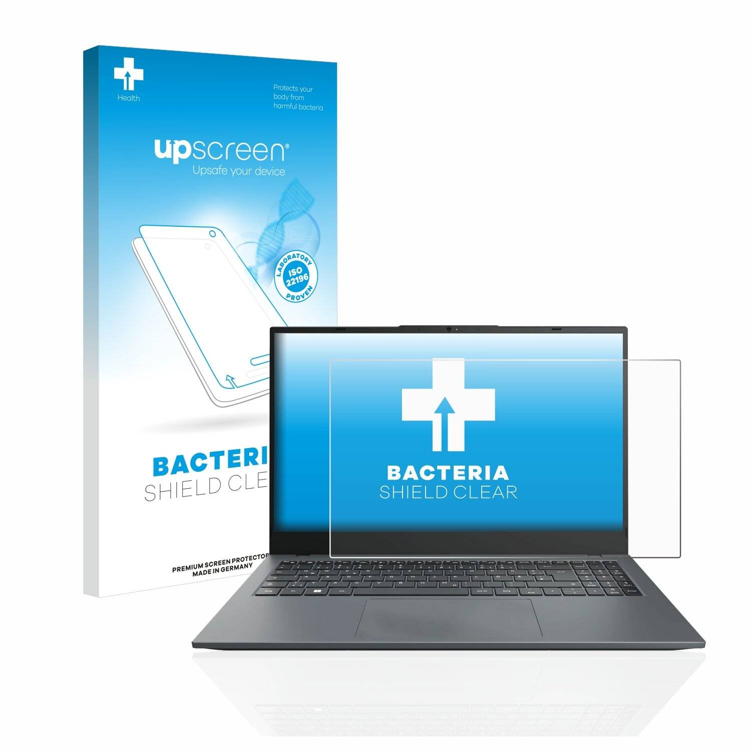 upscreen Bacteria Shield Clear Premium Antibakterielle Displayschutzfolie für Medion
