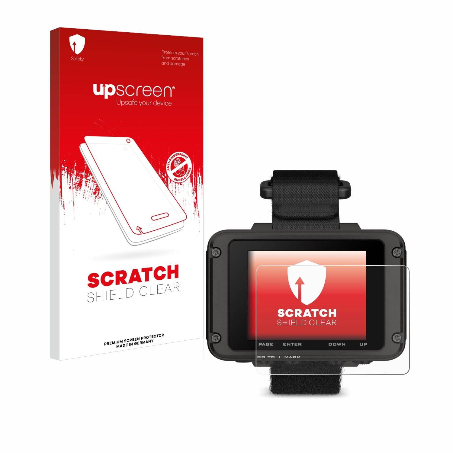 upscreen Scratch Shield Clear Premium Displayschutzfolie für Garmin Foretrex