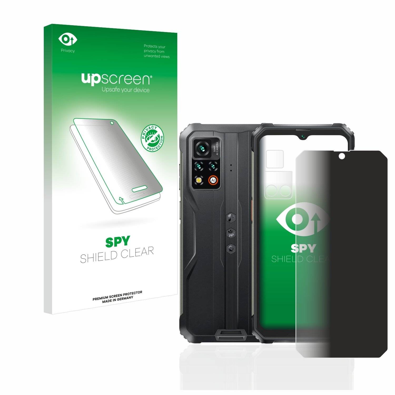 upscreen Spy Shield Clear Premium Blickschutzfolie für Blackview BV9200