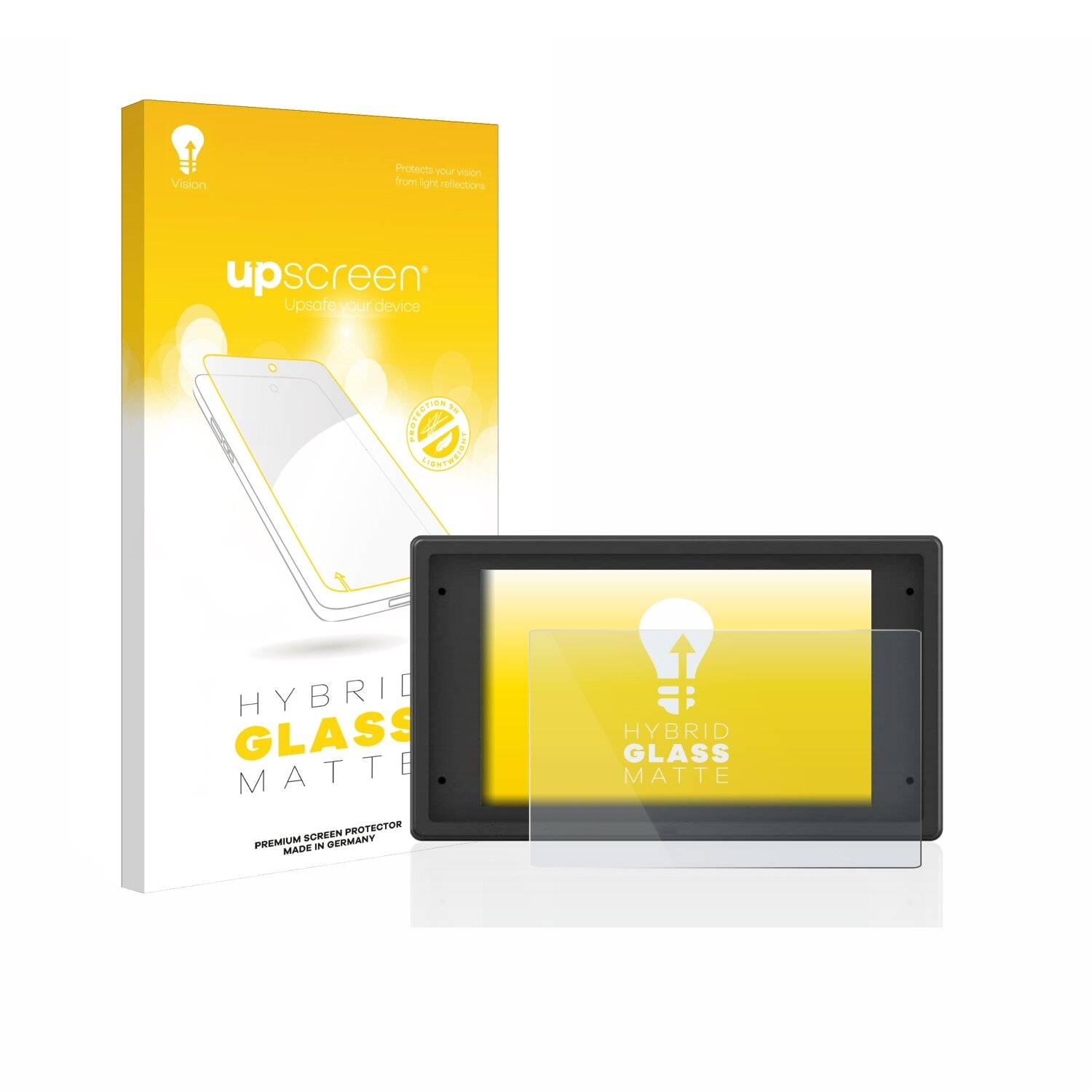 upscreen Hybrid Glass Matte Premium Schutzglas Folie für TVlogic