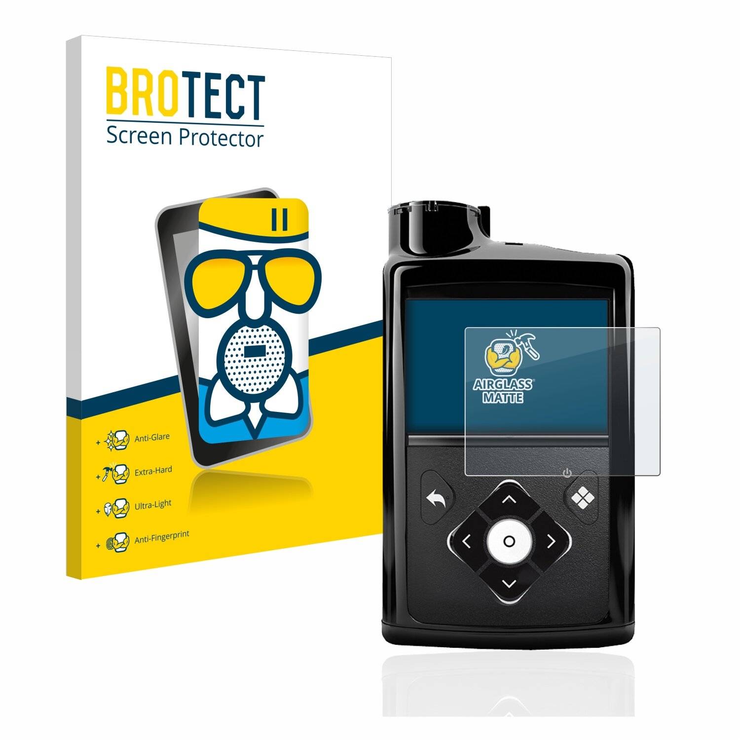 BROTECT AirGlass Matte Schutzglas Folie für Medtronic Minimed