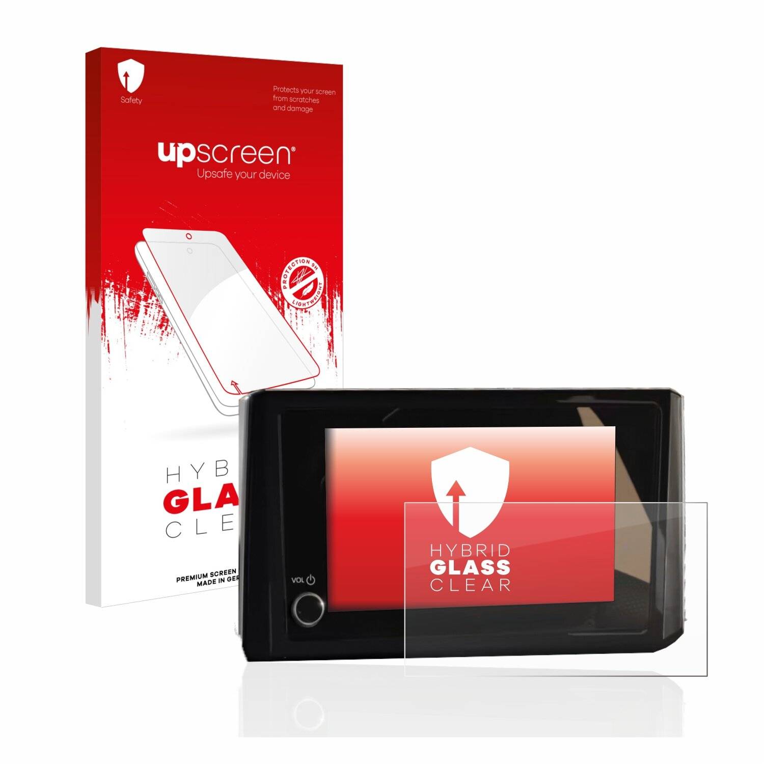 upscreen Hybrid Glass Clear Premium Schutzglas Folie für Toyota C-HR 2023