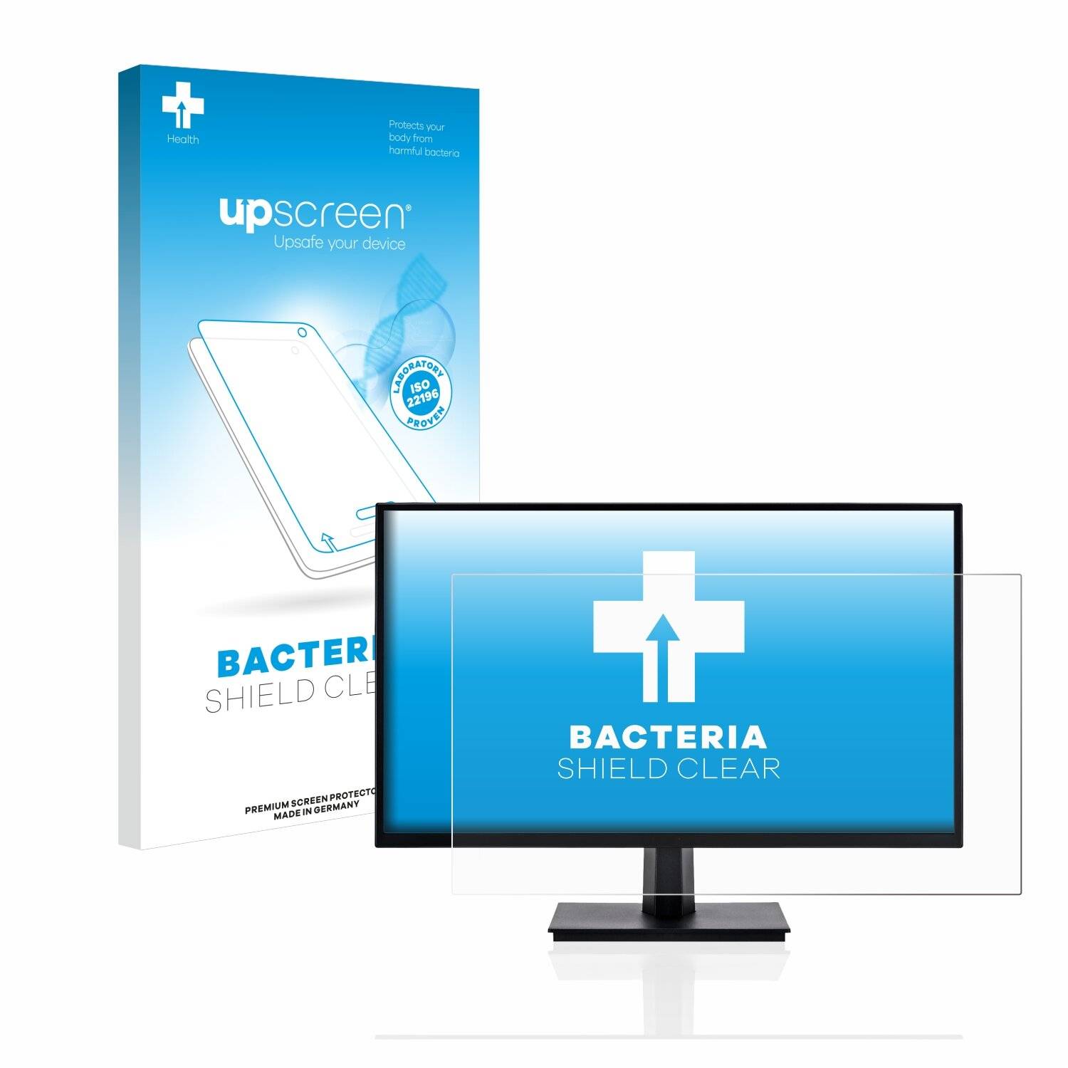 upscreen Bacteria Shield Clear Premium Antibakterielle Displayschutzfolie für Iiyama ProLite
