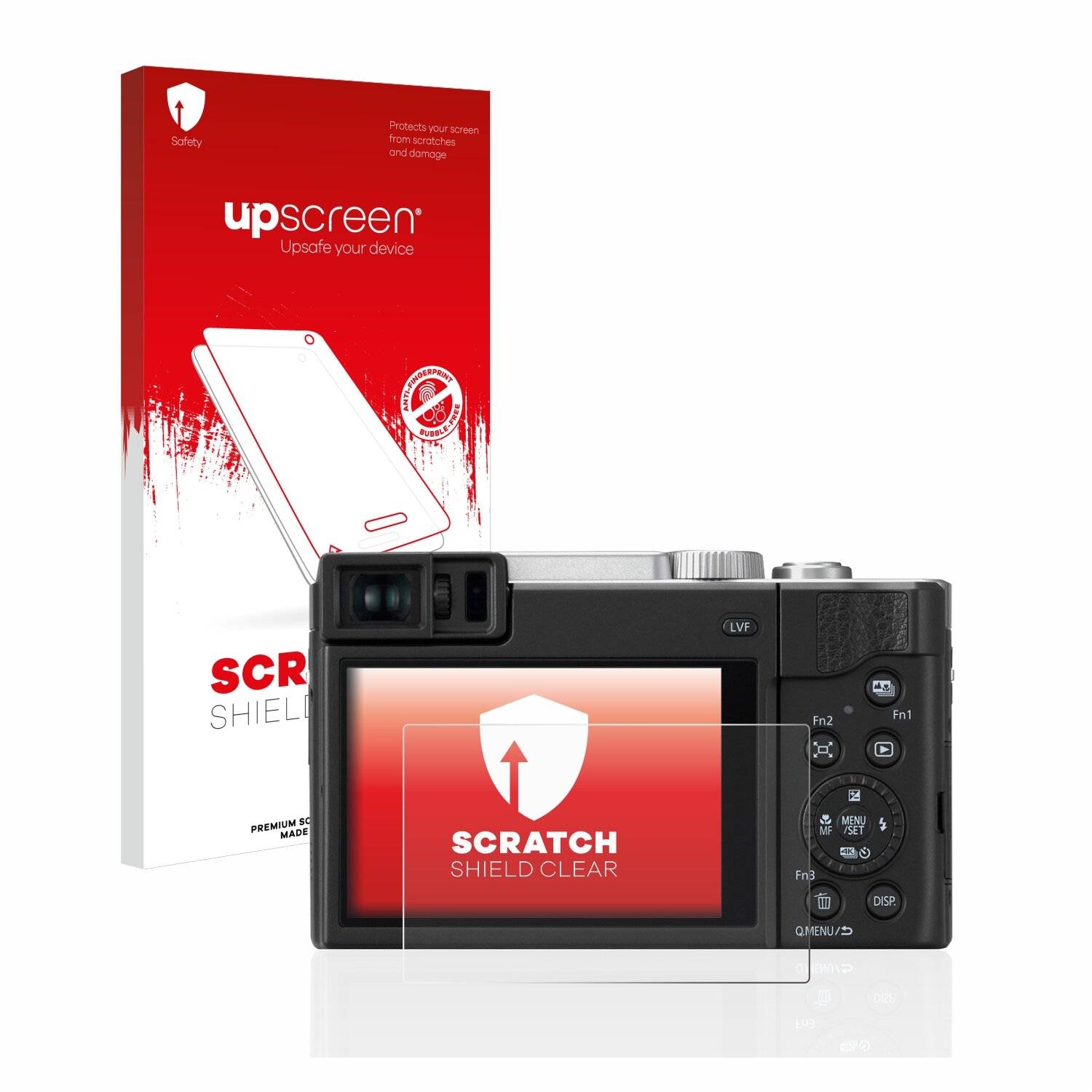 upscreen Scratch Shield Clear Premium Displayschutzfolie für Panasonic Lumix DC-TZ95D Super