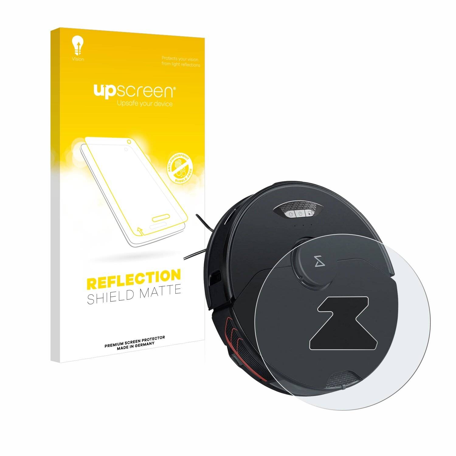 upscreen Reflection Shield Matte Premium Displayschutzfolie für Roborock S7 MaxV Lidar
