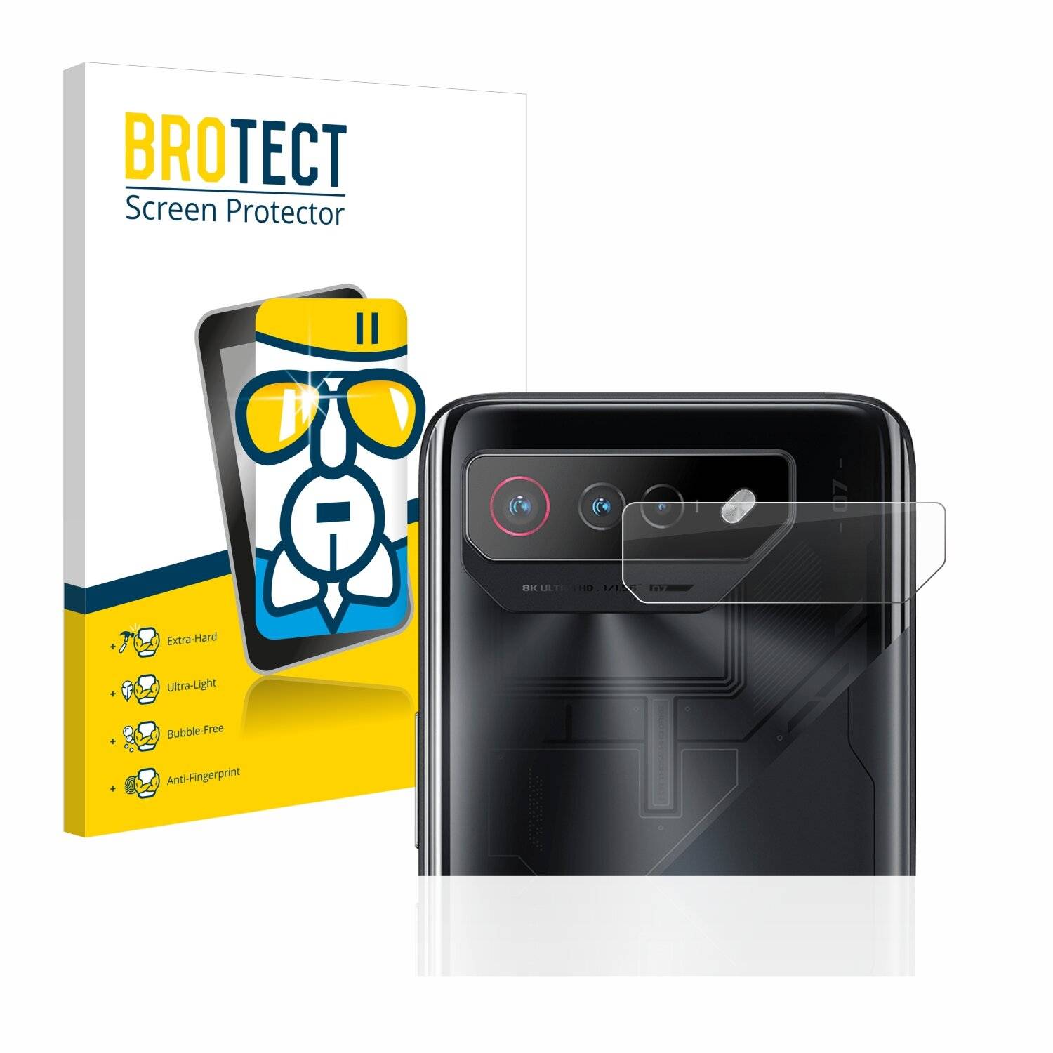 BROTECT AirGlass Schutzglas Folie für Asus ROG Phone 7 Ultimate (NUR