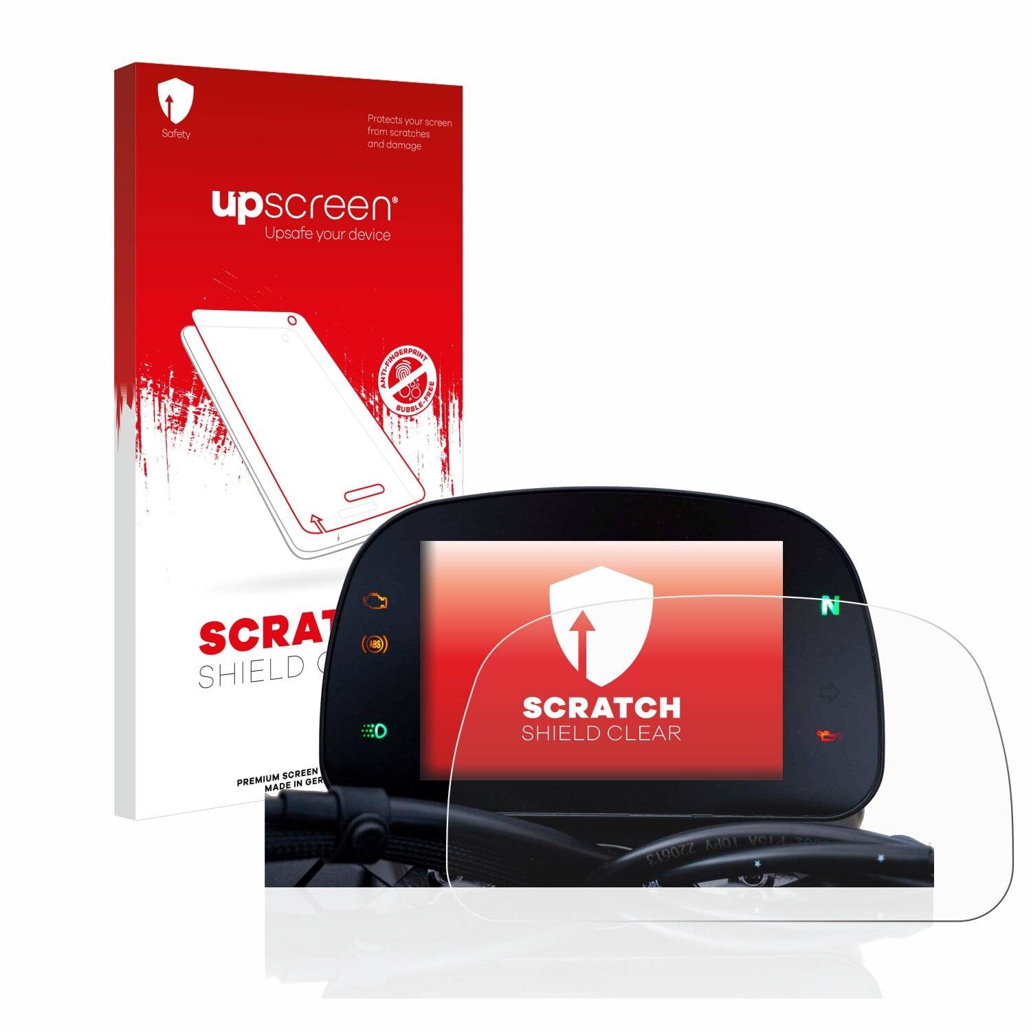 upscreen Scratch Shield Clear Premium Displayschutzfolie für Moto Morini Seiemmezzo TFT