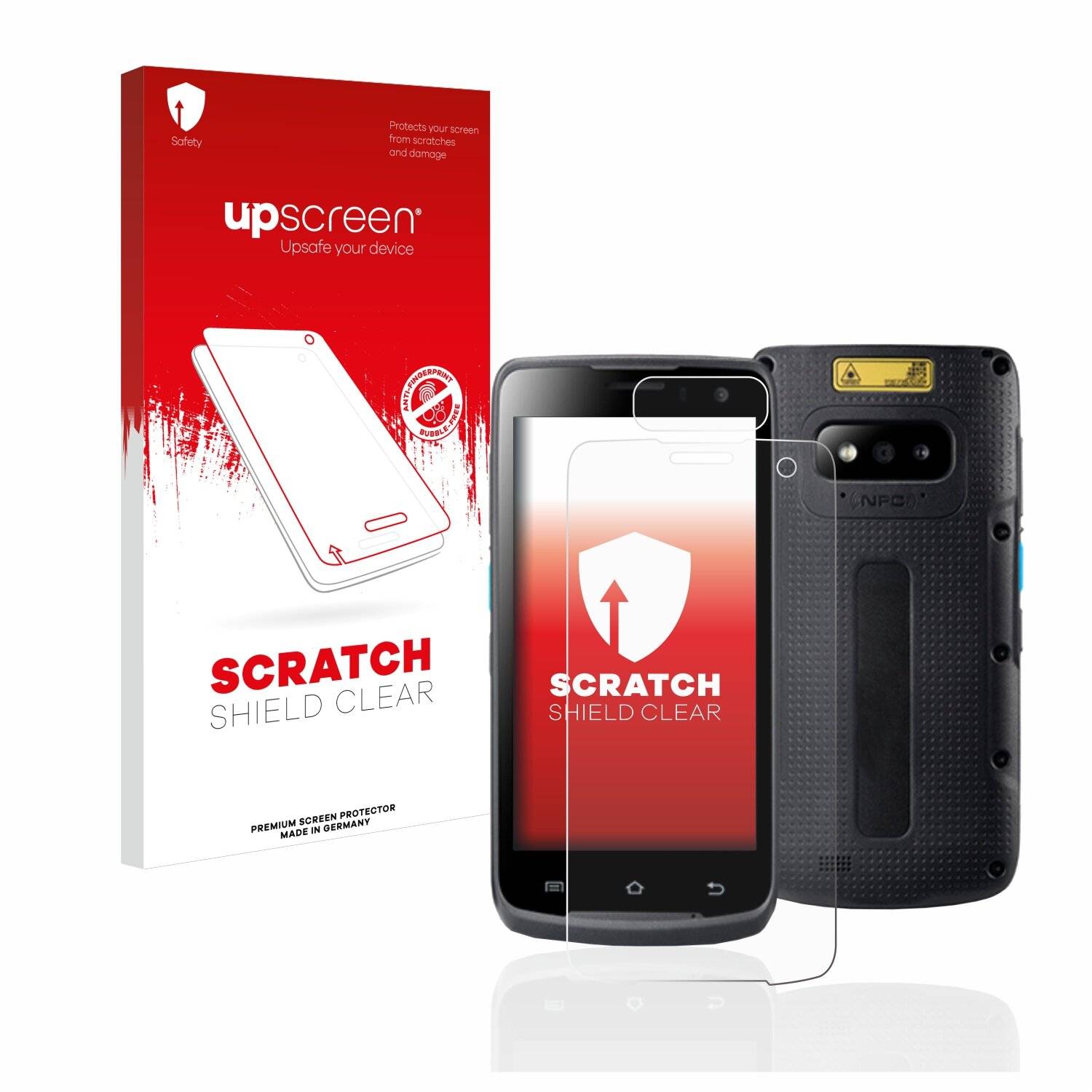 upscreen Scratch Shield Clear Premium Displayschutzfolie für Unitech EA500P Plus