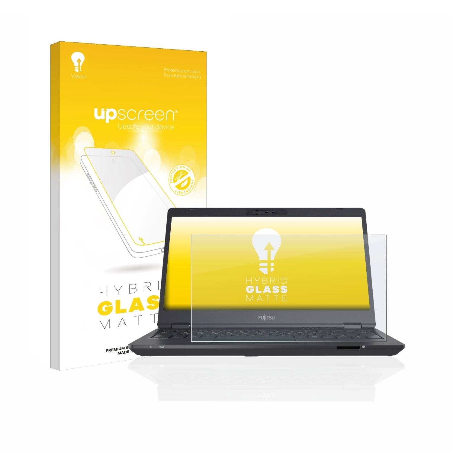 upscreen Hybrid Glass Matte Premium Schutzglas Folie für Fujitsu Lifebook U7311