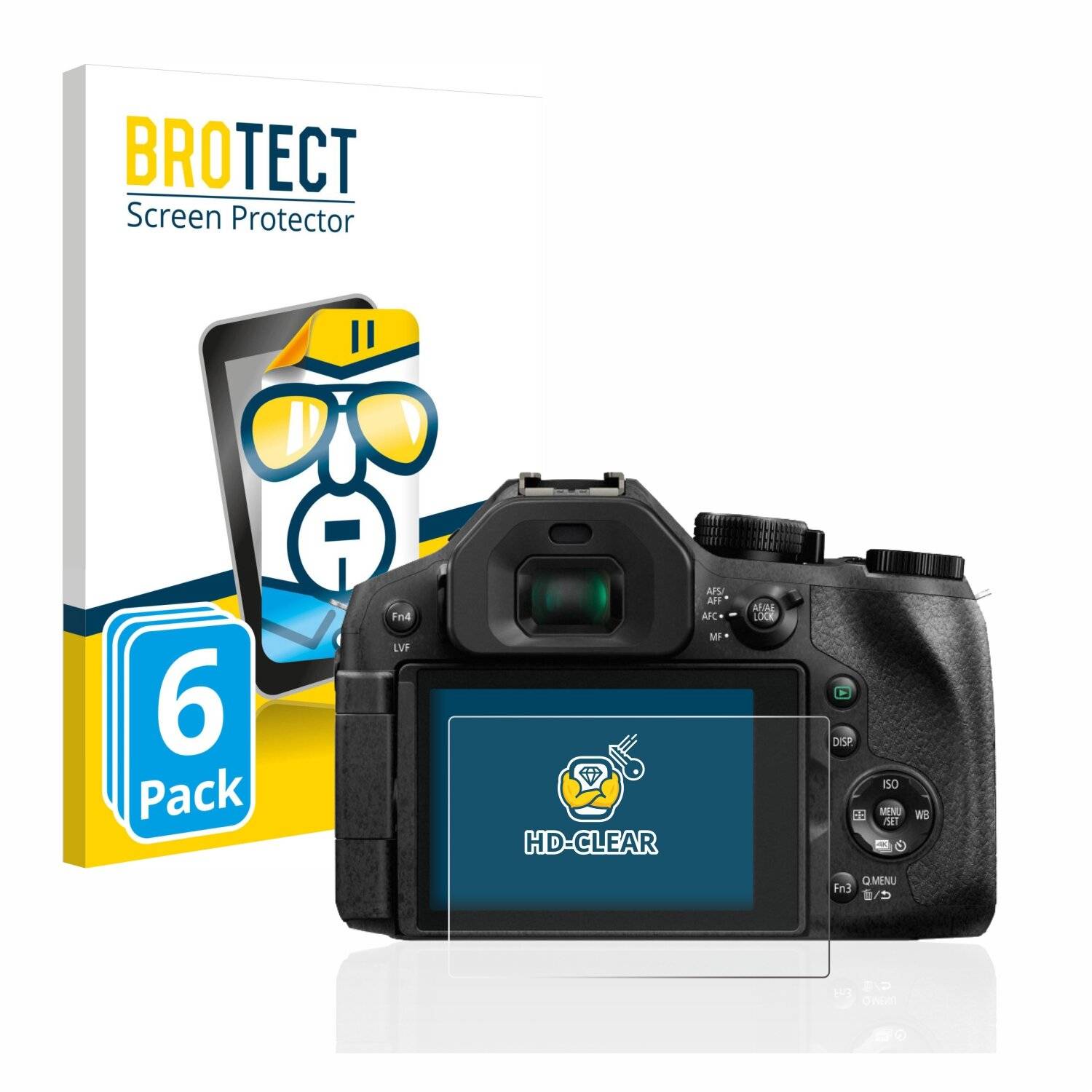 6x BROTECT HD-Clear Displayschutzfolie für Panasonic Lumix