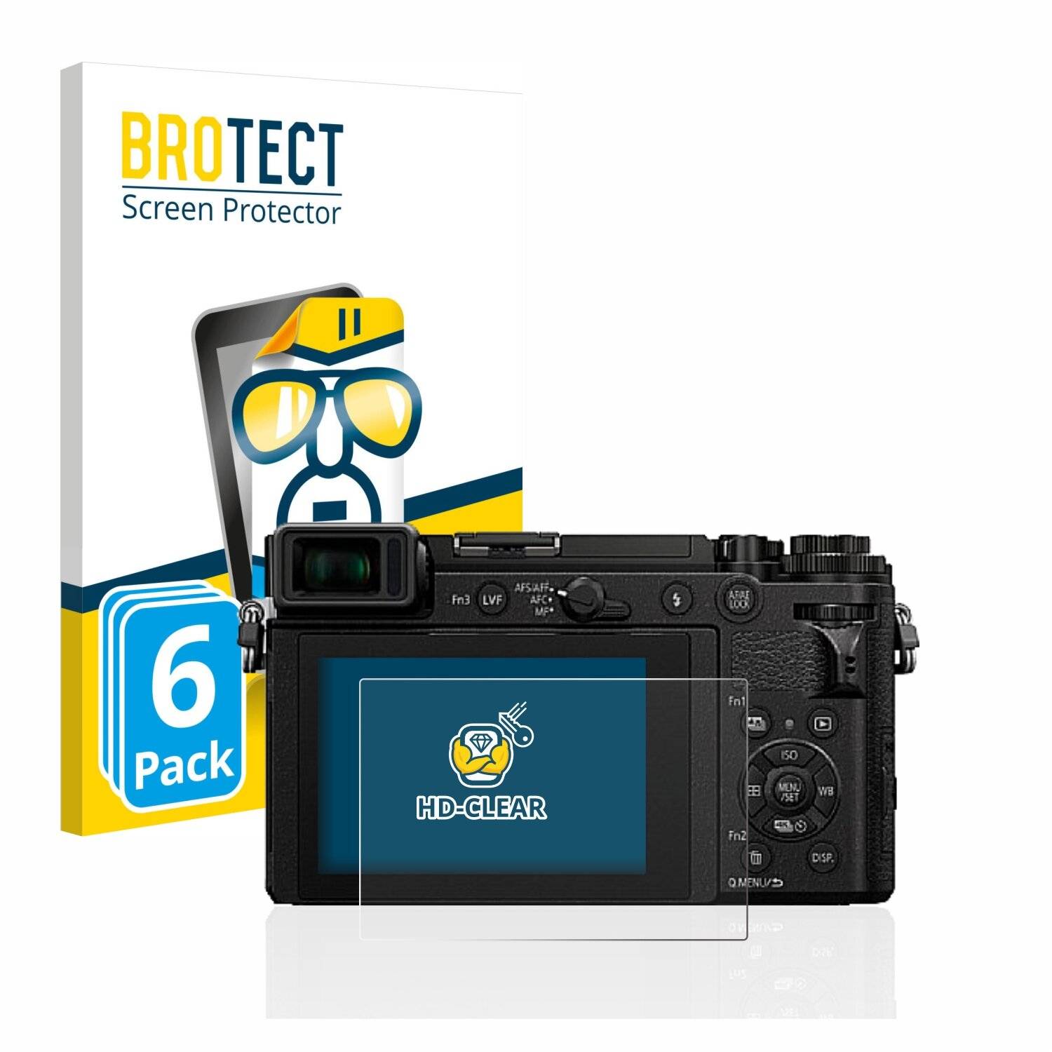 6x BROTECT HD-Clear Displayschutzfolie für Panasonic Lumix