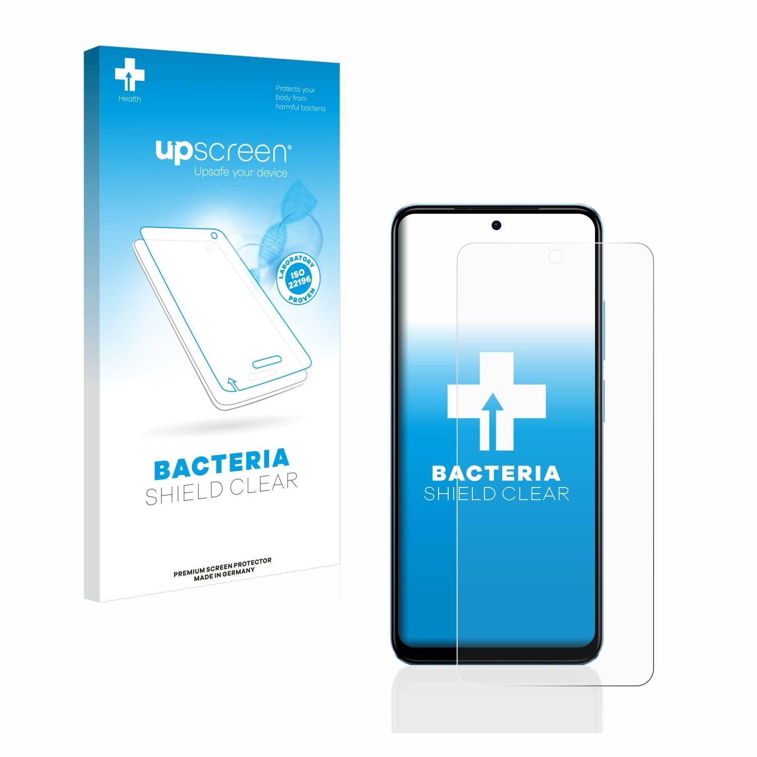 upscreen Bacteria Shield Clear Premium Antibakterielle Displayschutzfolie für Xiaomi Redmi