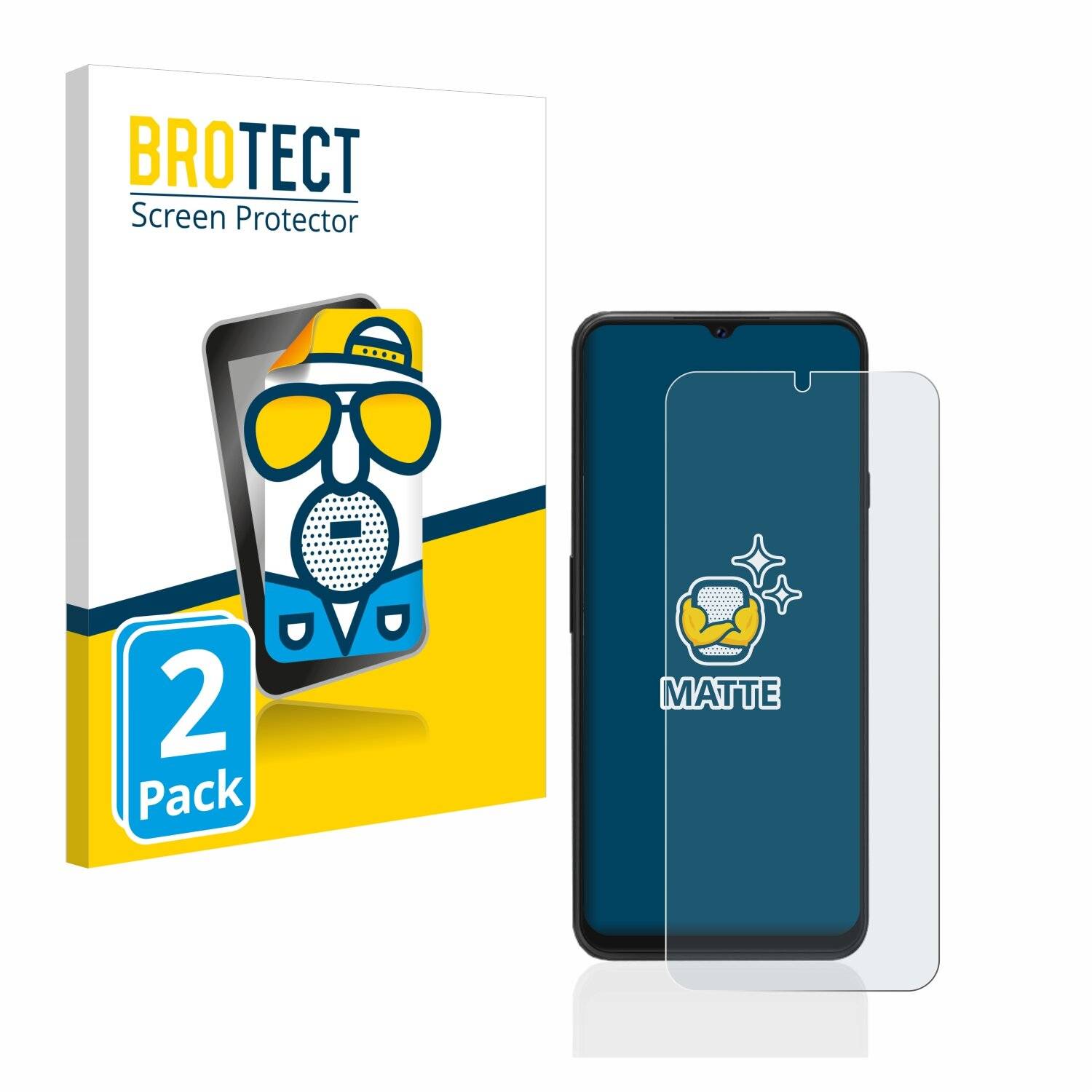 2x BROTECT Matte Displayschutzfolie für Cubot P80 - Entspiegelt,