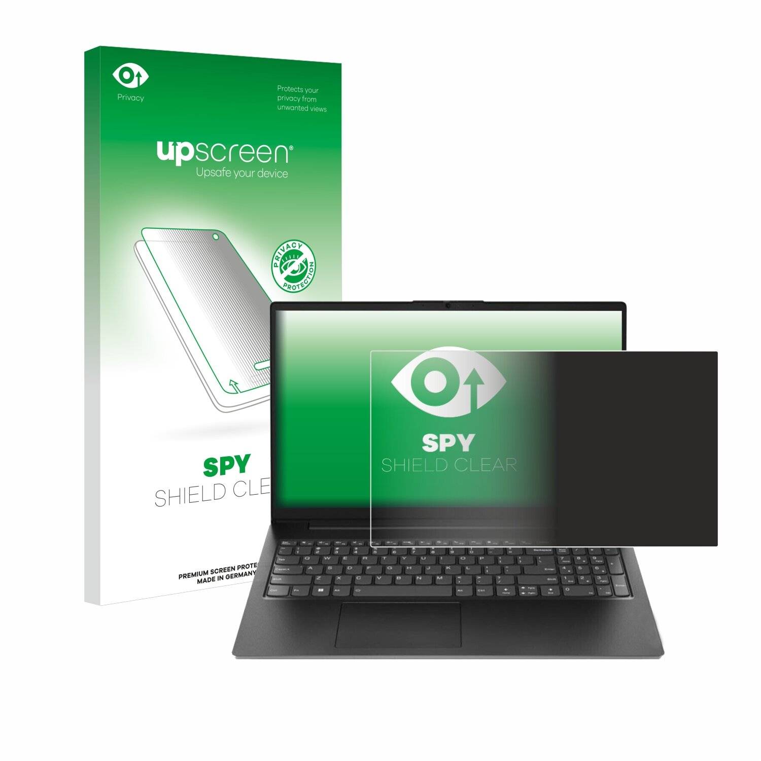 upscreen Spy Shield Clear Premium Blickschutzfolie für Lenovo V15 G4
