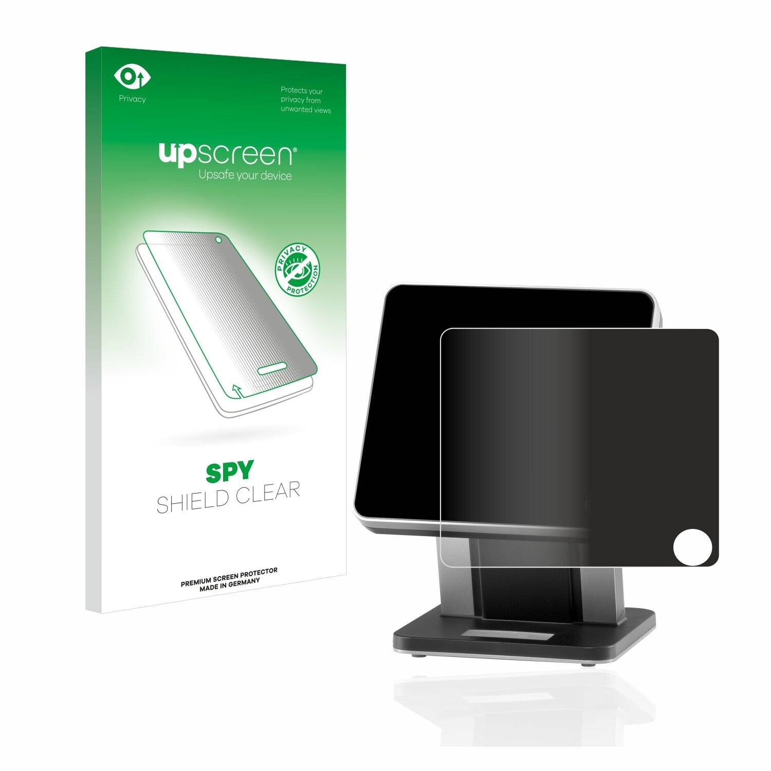 upscreen Spy Shield Clear Premium Blickschutzfolie für Vectron POS Touch 12