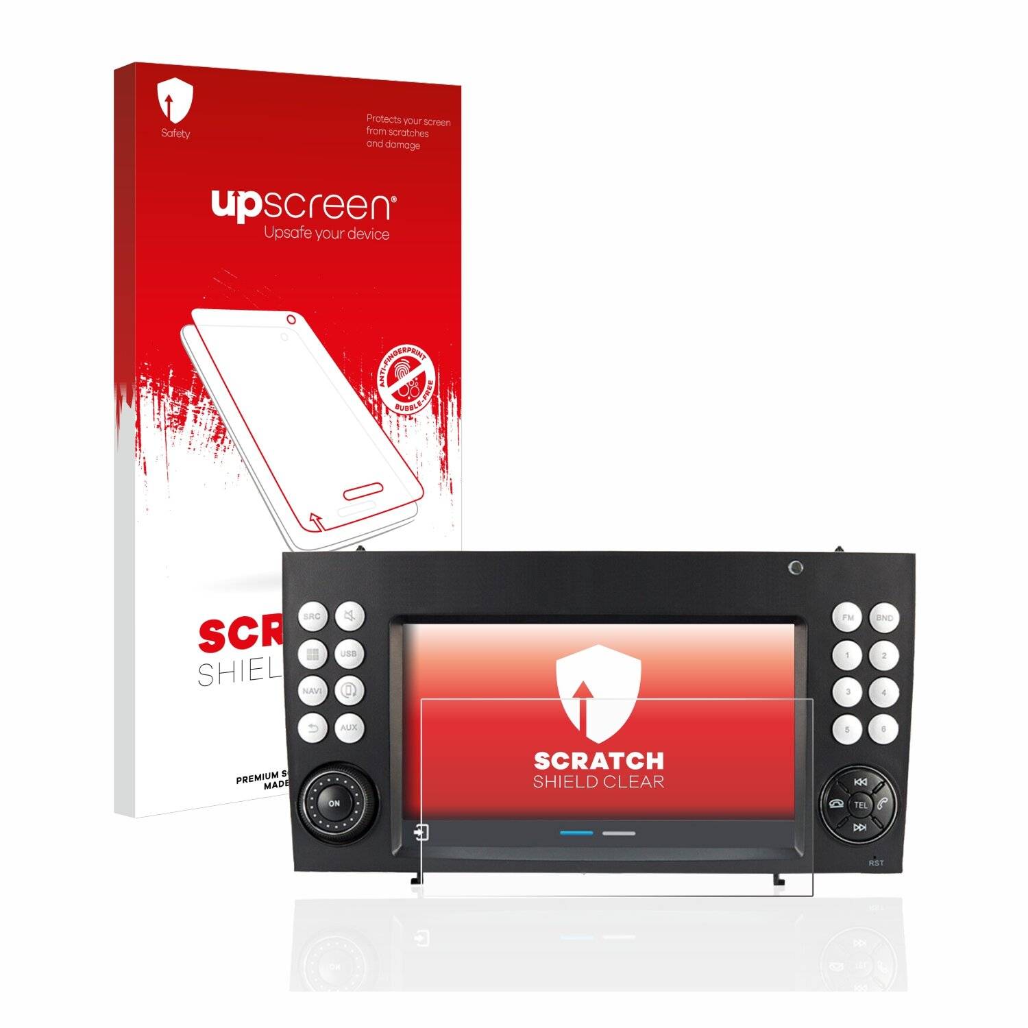 upscreen Scratch Shield Clear Premium Displayschutzfolie für Dynavin D8-SLK