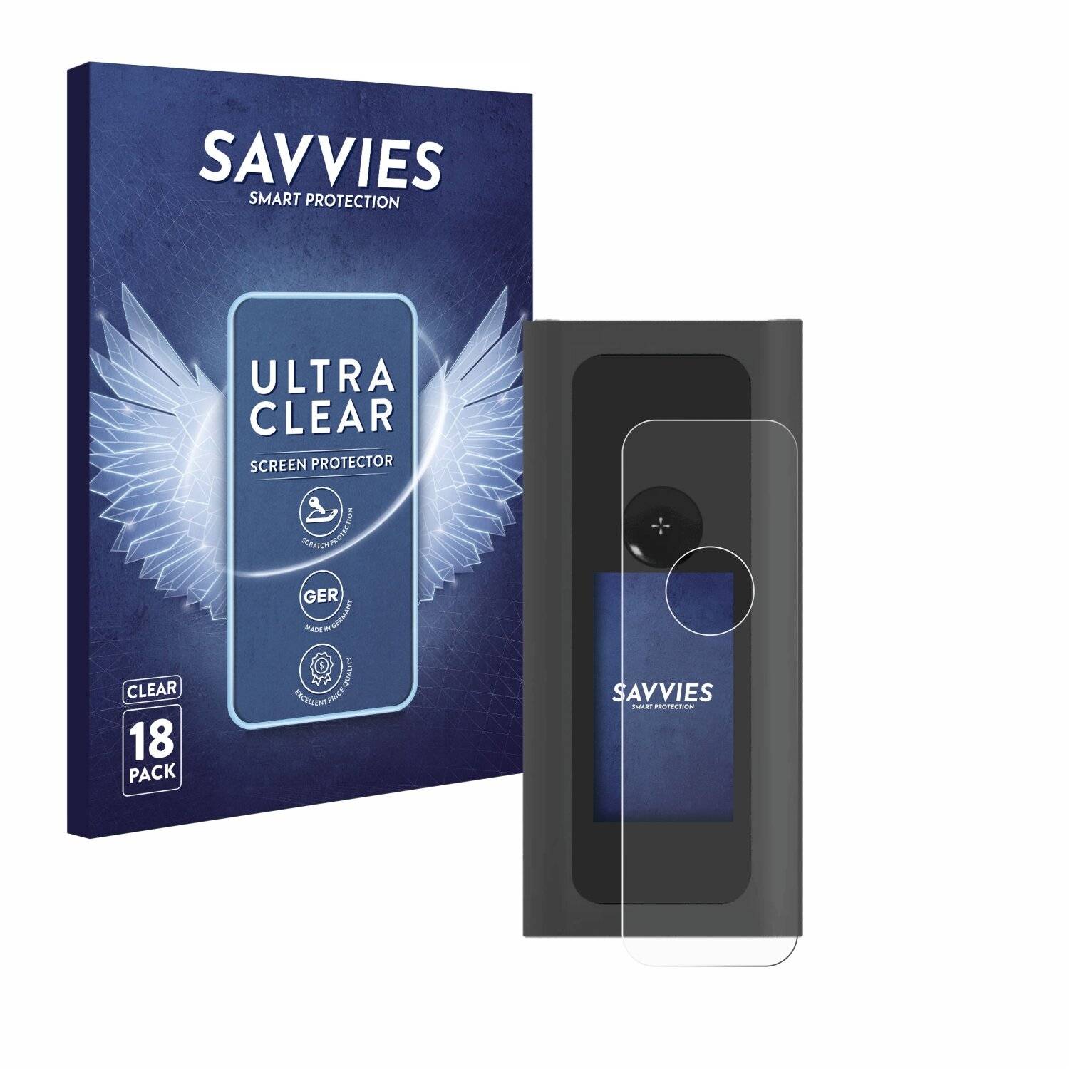 18x Savvies SU75 Displayschutzfolie für Bold 2 Graphene