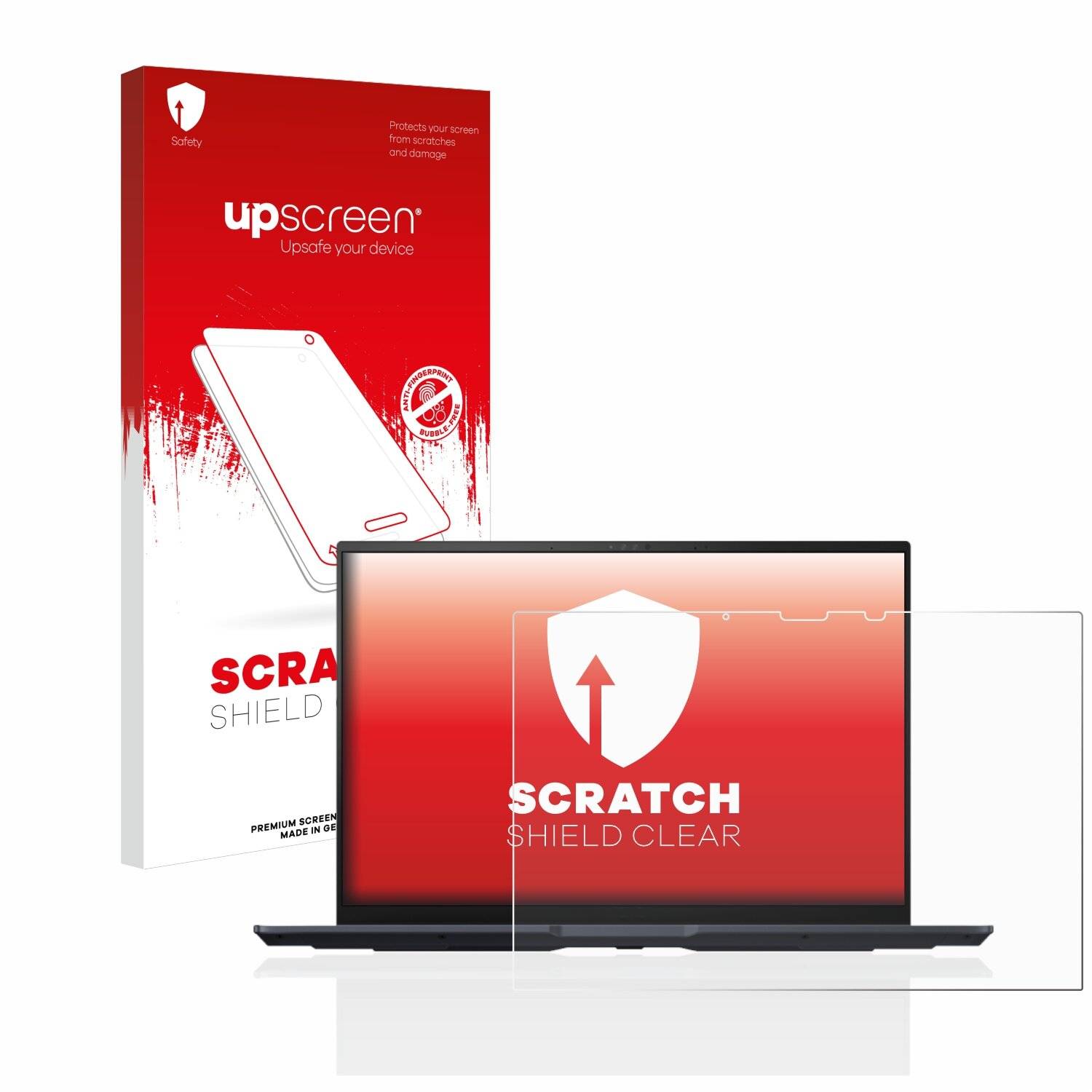 upscreen Scratch Shield Clear Premium Displayschutzfolie für Asus ZenBook 14 OLED