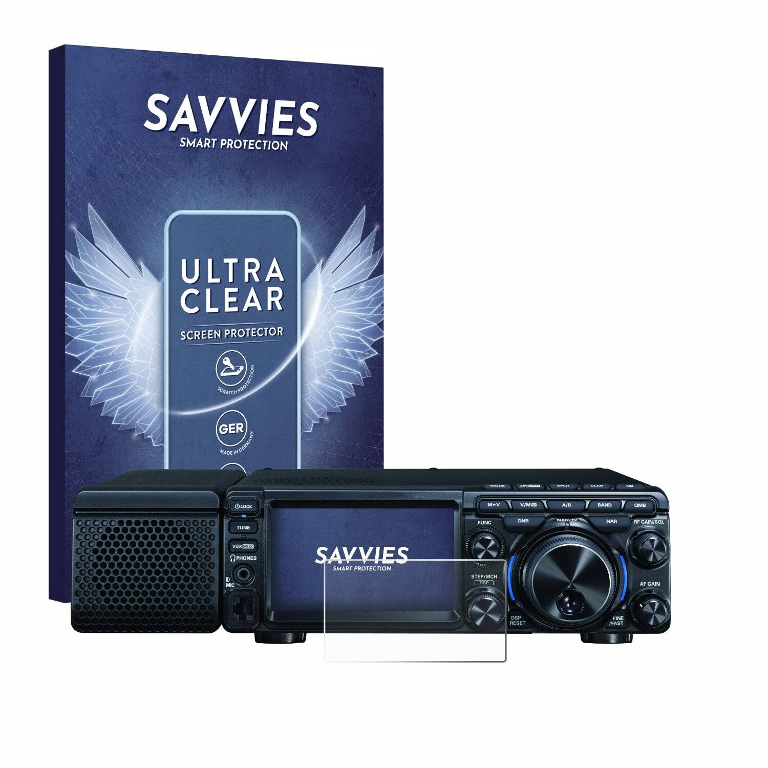 6x Savvies SU75 Displayschutzfolie für Yaesu