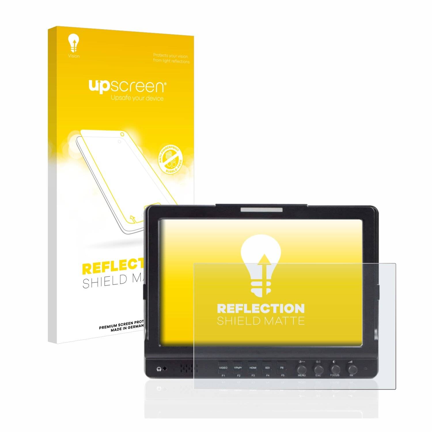 upscreen Reflection Shield Matte Premium Displayschutzfolie für Feelworld 10,1 Field Monitor