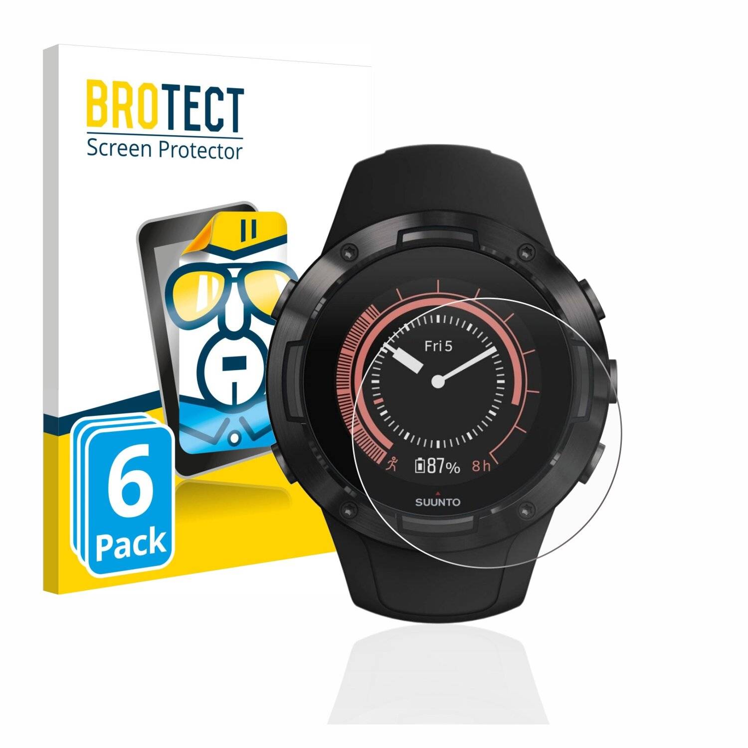 6x BROTECT HD-Clear Displayschutzfolie für Suunto