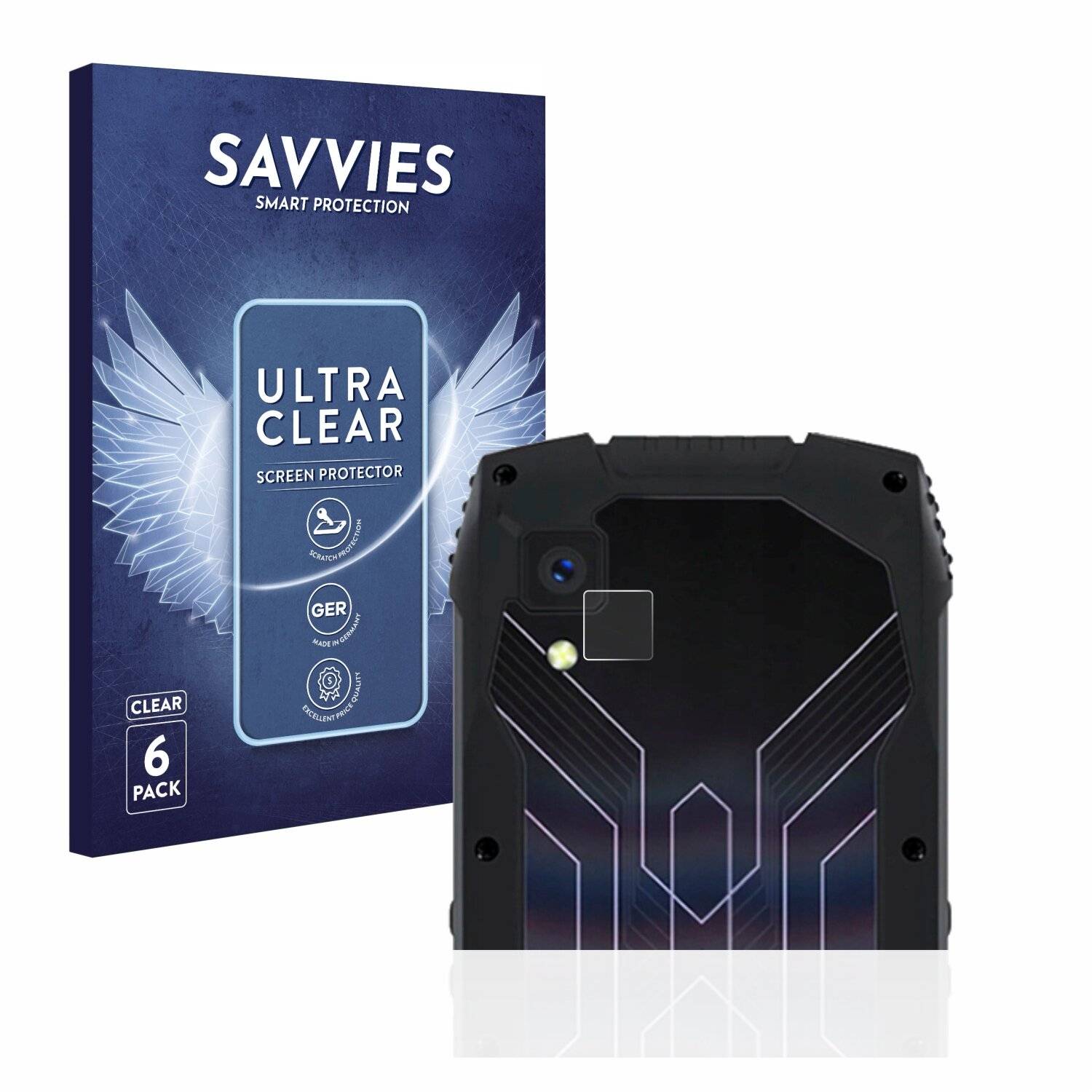 6x Savvies SU75 Displayschutzfolie für Cubot King Kong Mini 3 (NUR