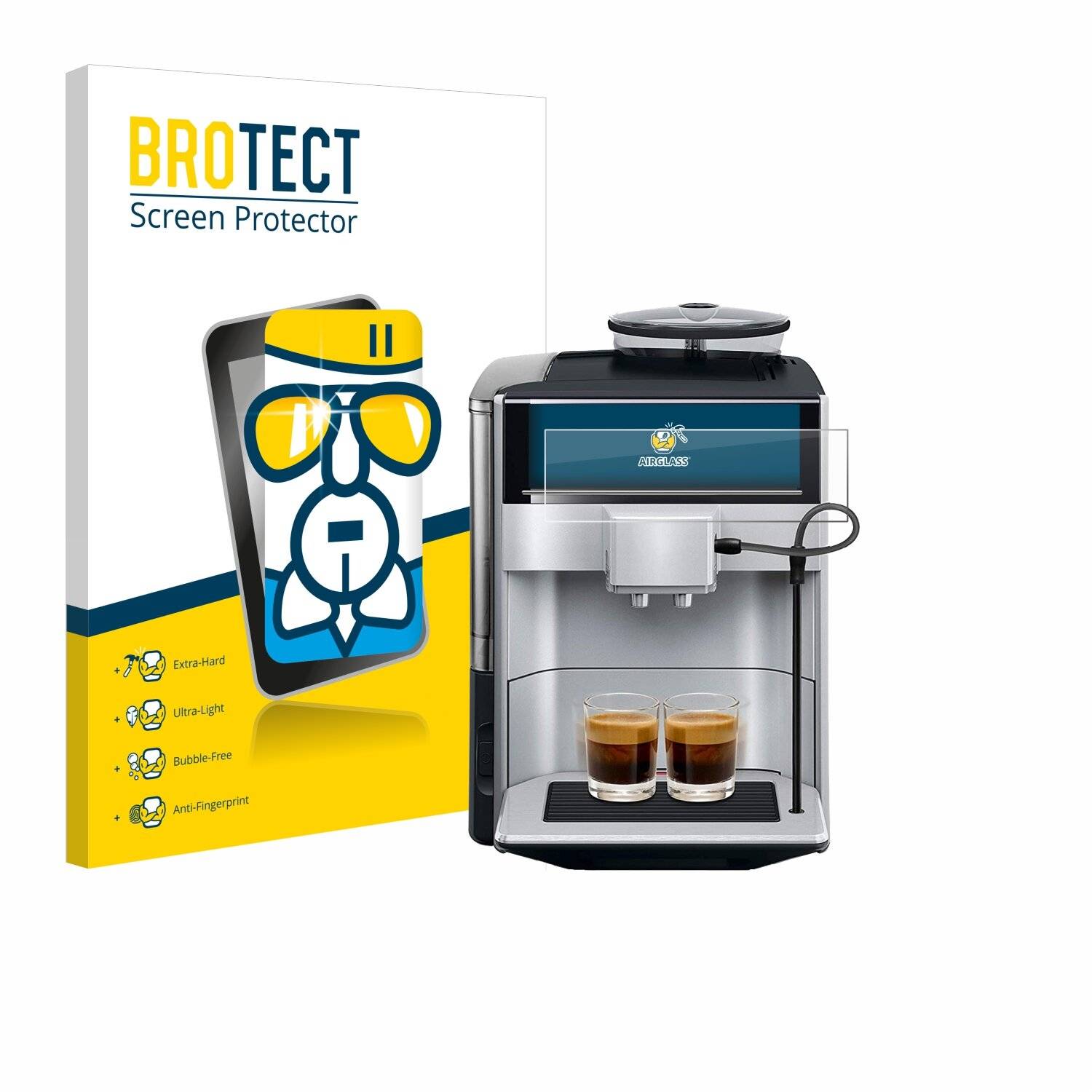 BROTECT AirGlass Schutzglas Folie für Siemens EQ.6 plus