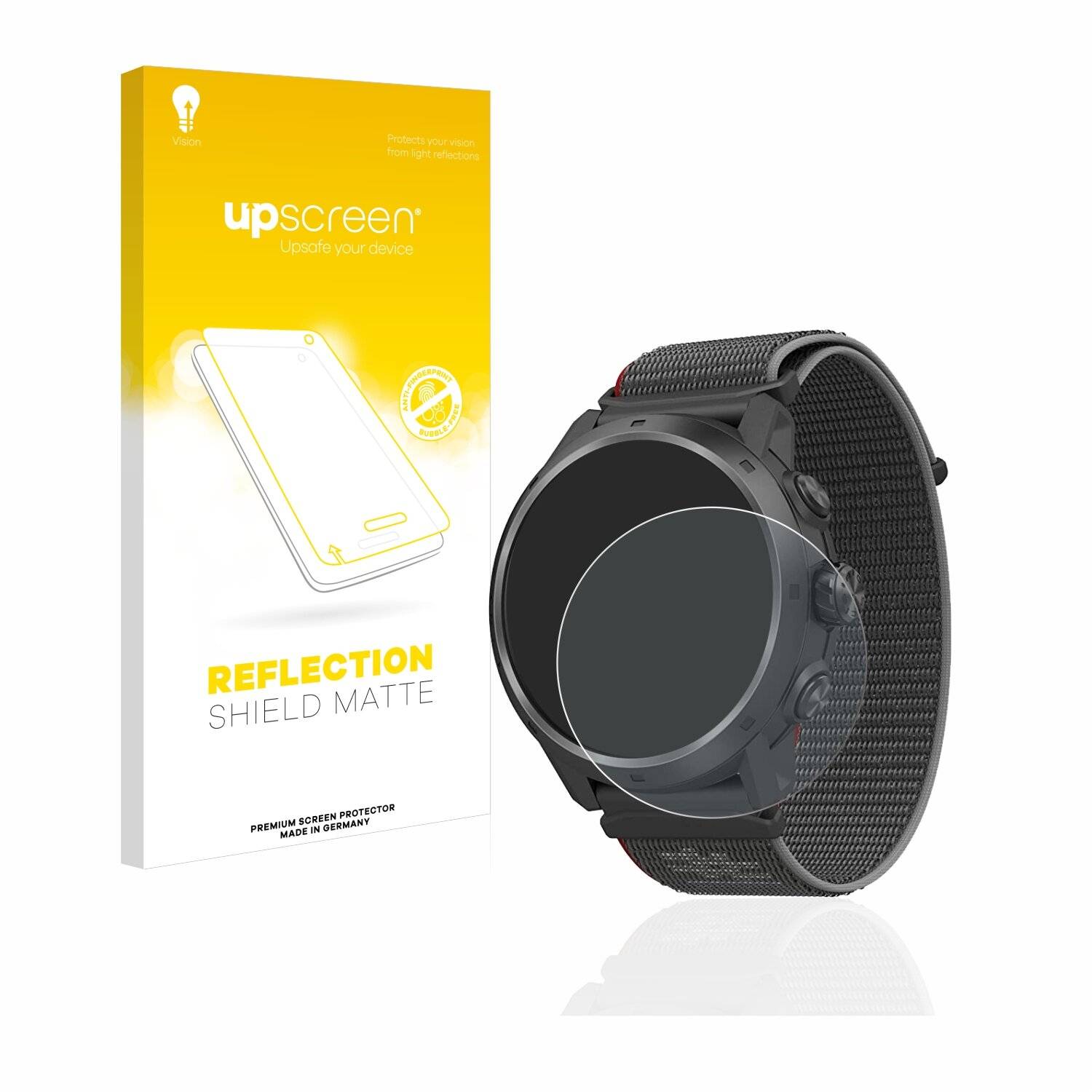 upscreen Reflection Shield Matte Premium Displayschutzfolie für Coros Apex 2