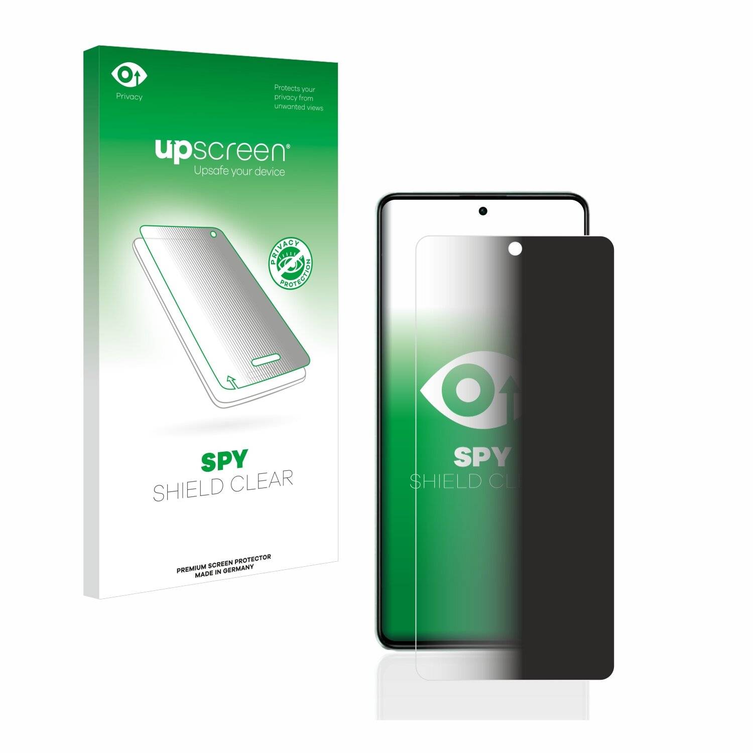 upscreen Spy Shield Clear Premium Blickschutzfolie für Xiaomi Redmi Note 12