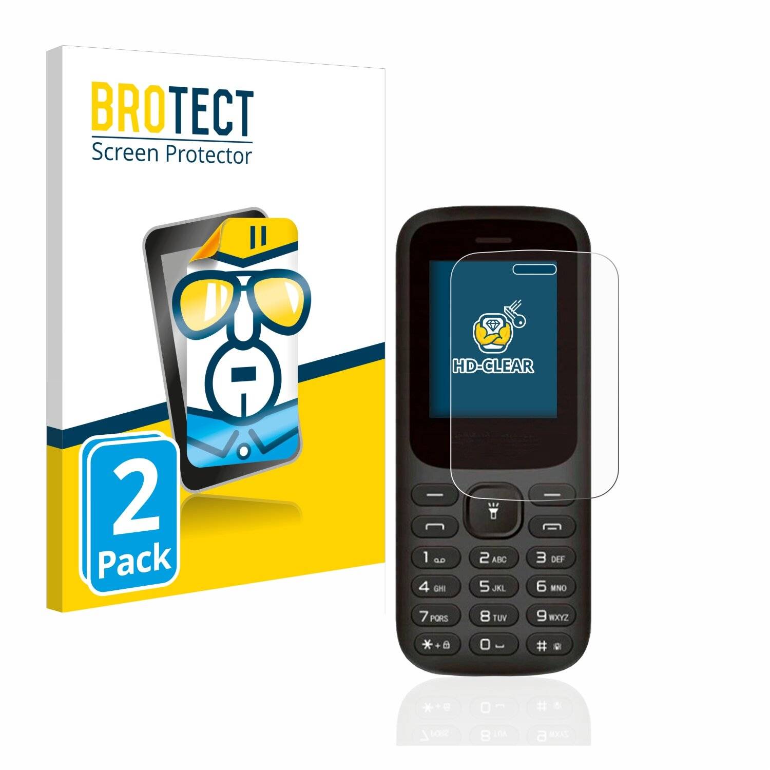 2x BROTECT HD-Clear Displayschutzfolie für myPhone