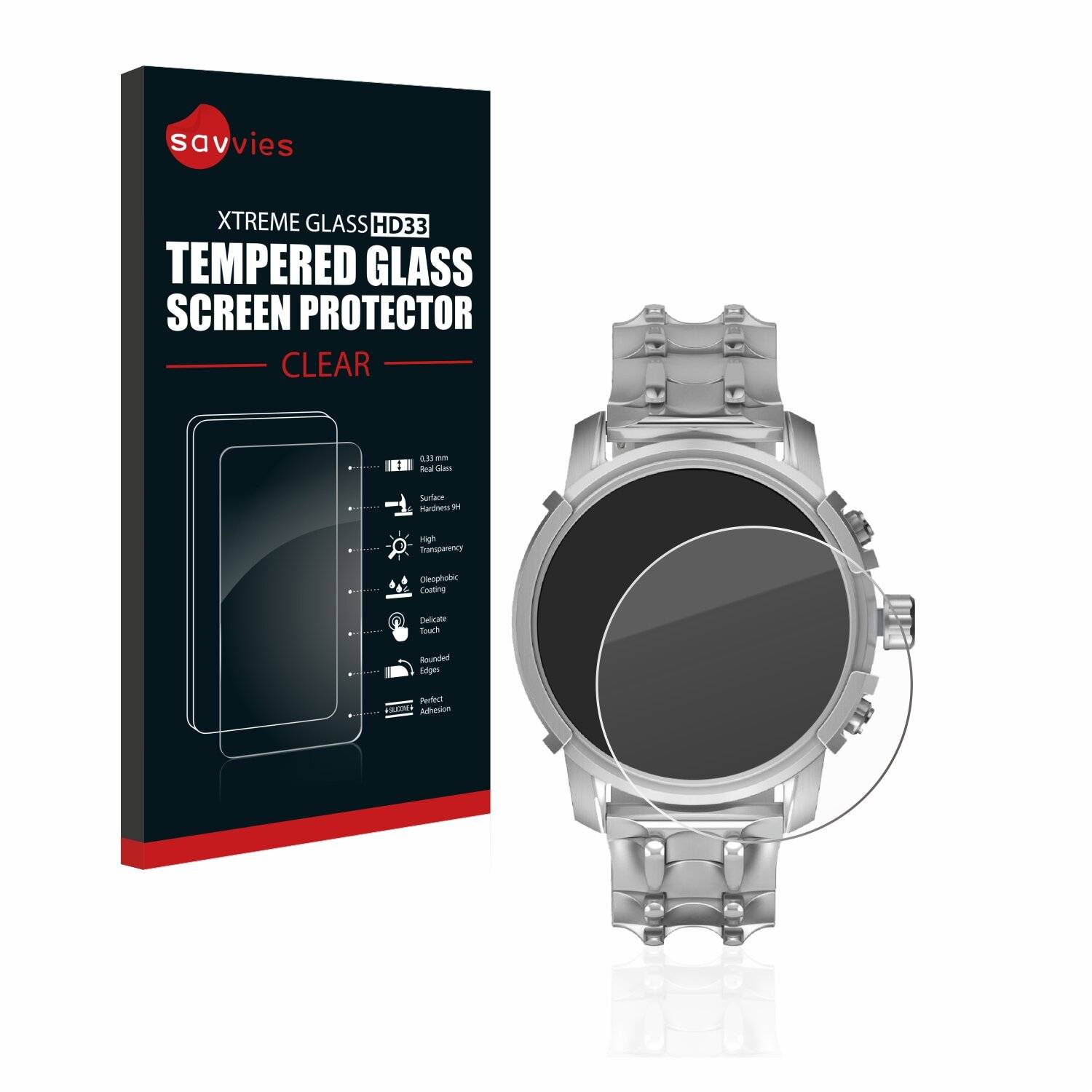 Savvies HD33 Clear Schutzglas für Diesel Griffed (45,5