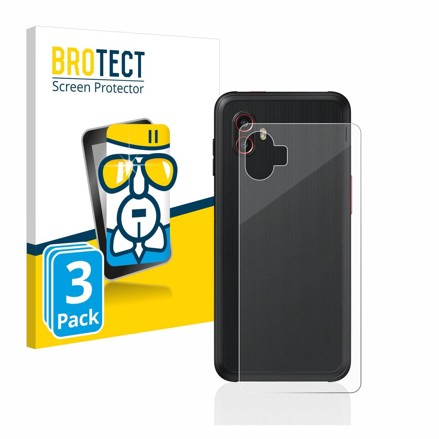 3x BROTECT AirGlass Schutzglas Folie für Samsung Galaxy Xcover 6 Pro Enterprise Edition