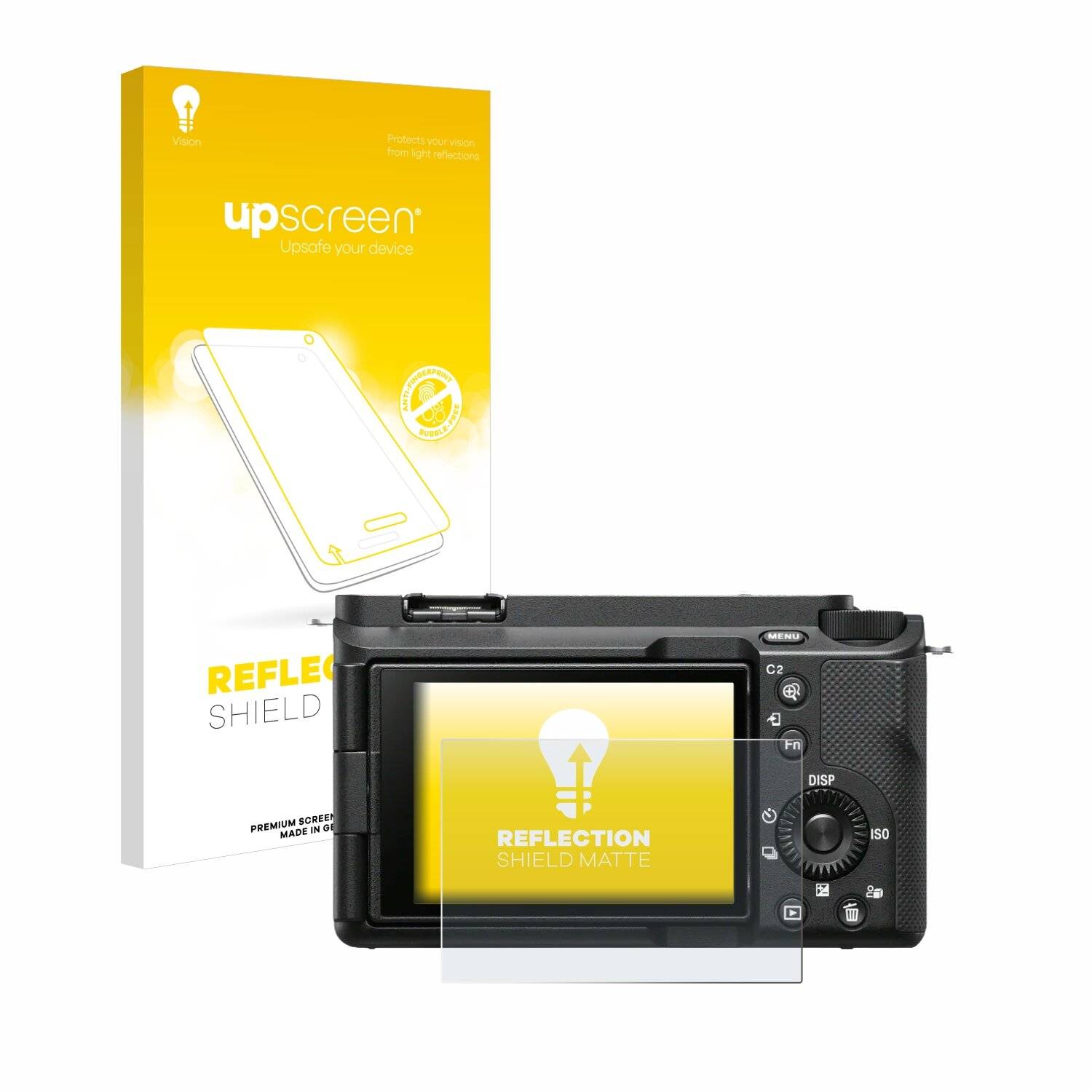 upscreen Reflection Shield Matte Premium Displayschutzfolie für Sony Alpha