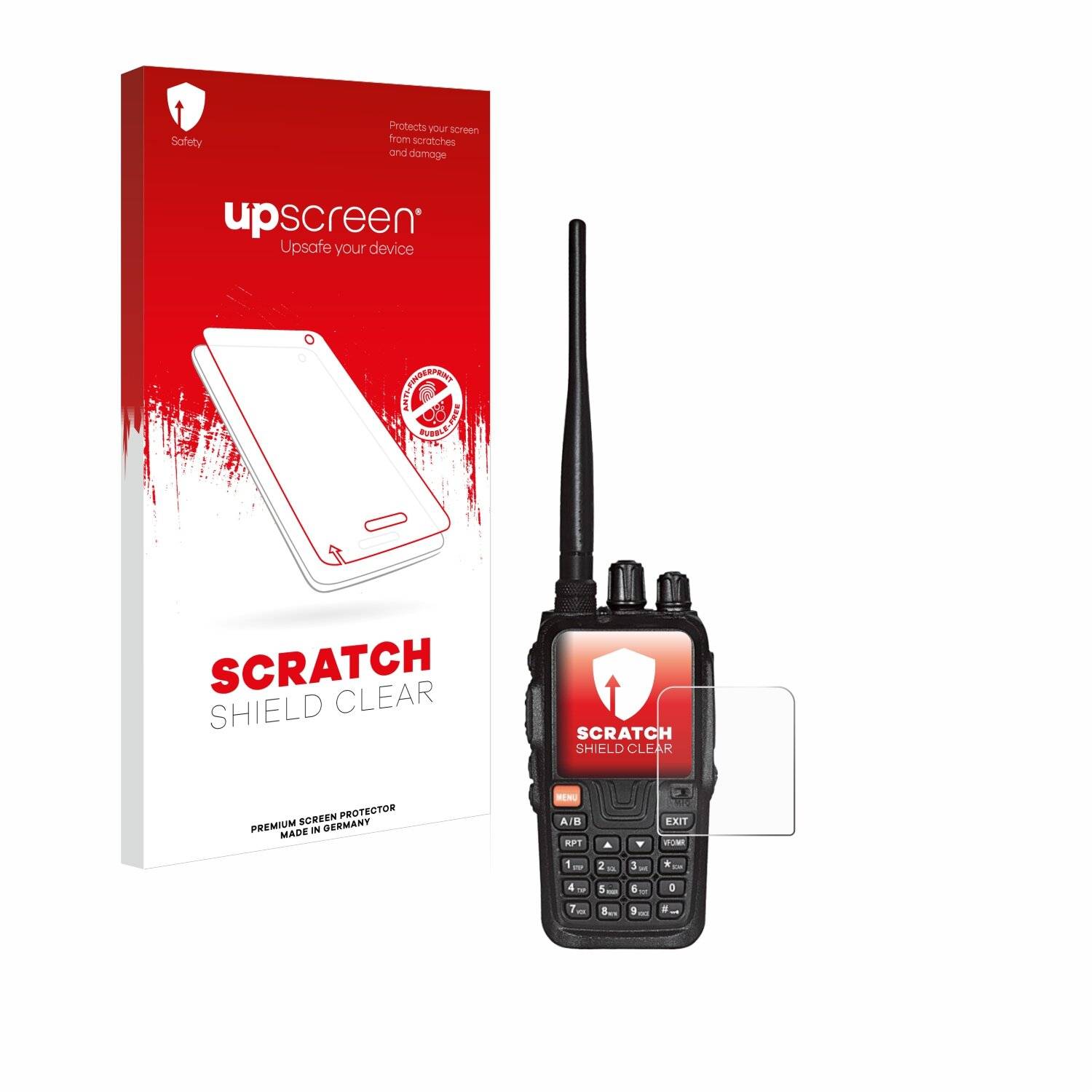 upscreen Scratch Shield Clear Premium Displayschutzfolie für Wouxun