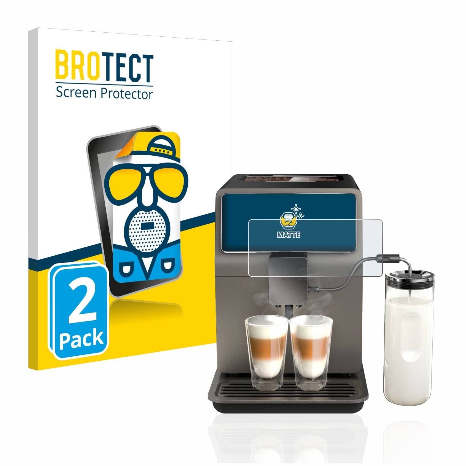 2x BROTECT Matte Displayschutzfolie für WMF Perfection 780L - Entspiegelt,