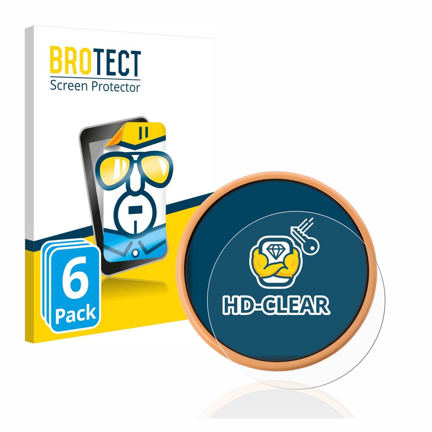 6x BROTECT HD-Clear Displayschutzfolie für ERNESTO