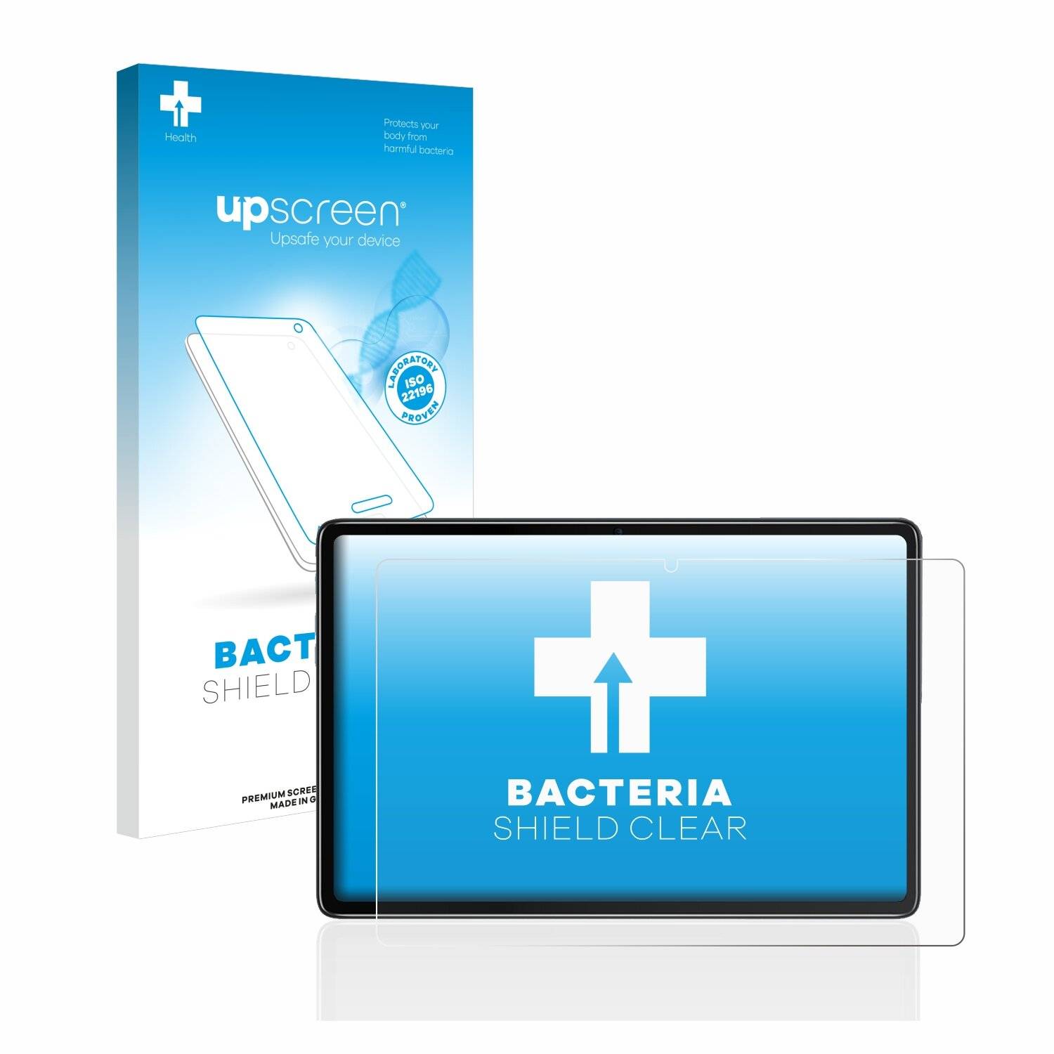 upscreen Bacteria Shield Clear Premium Antibakterielle Displayschutzfolie für Blackview Tab