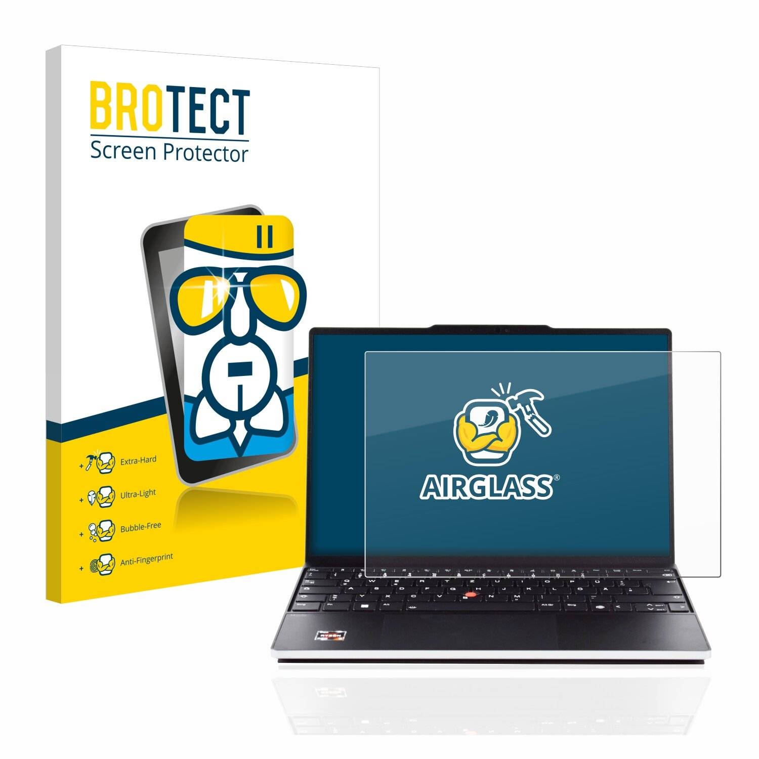 BROTECT AirGlass Schutzglas Folie für Lenovo ThinkPad Z13 Non-Touch (1.