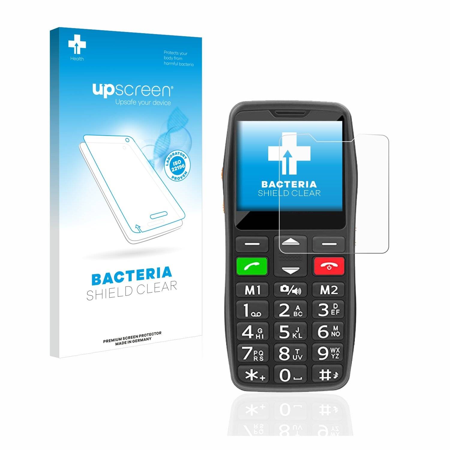 upscreen Bacteria Shield Clear Premium Antibakterielle Displayschutzfolie für TOKVIA