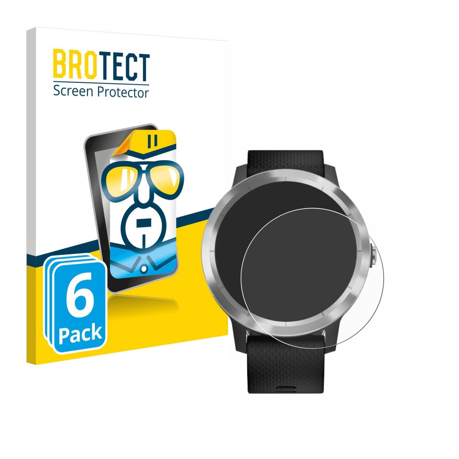 6x BROTECT HD-Clear Displayschutzfolie für Garmin vivoactive