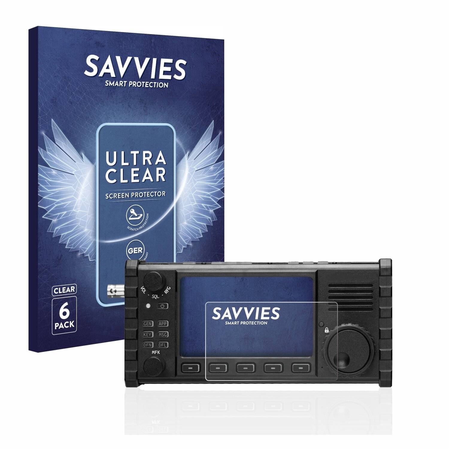 6x Savvies SU75 Displayschutzfolie für Xiegu X6100