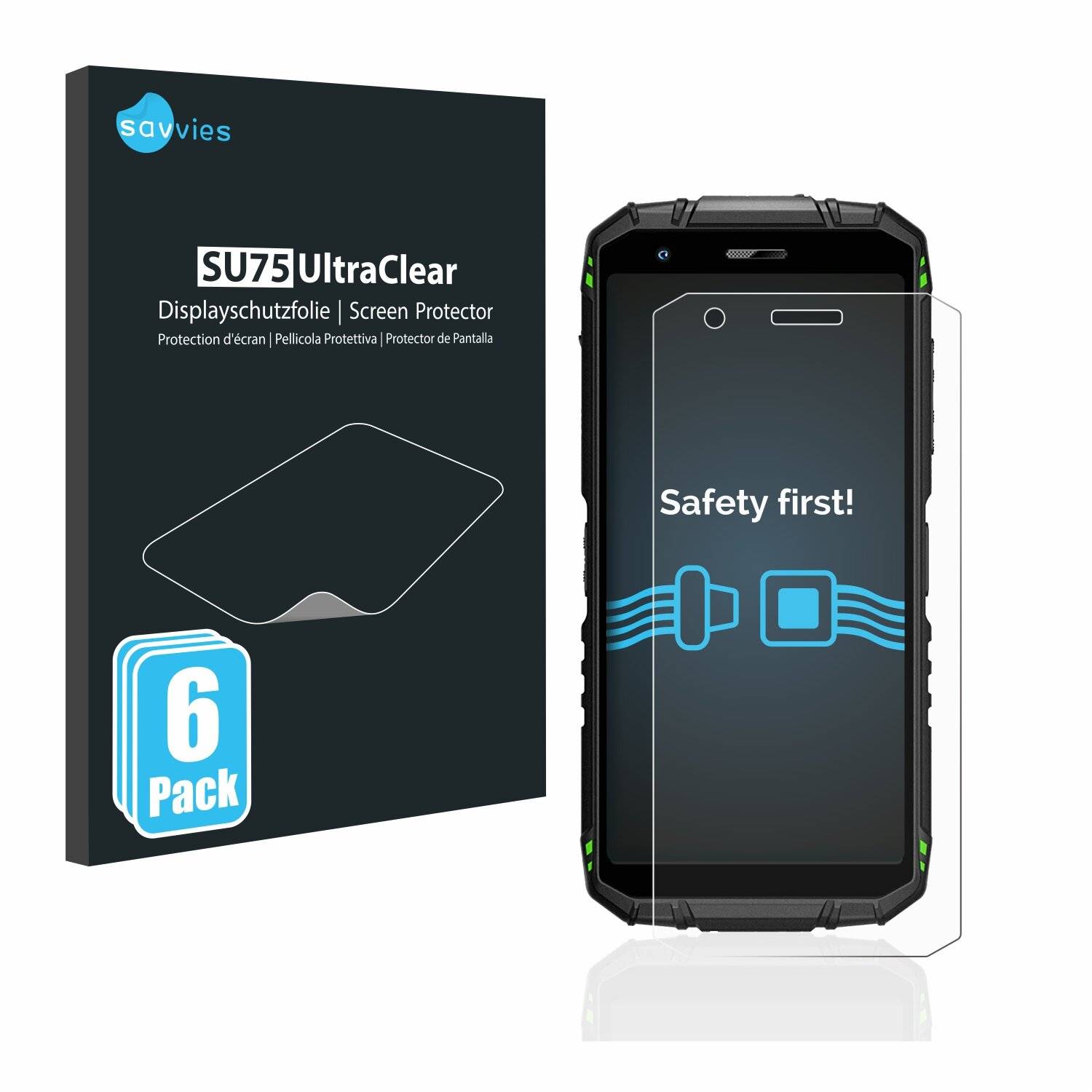 6x Savvies SU75 Displayschutzfolie für Doogee S41