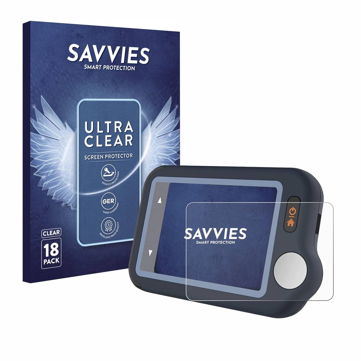 18x Savvies SU75 Displayschutzfolie für Wellue Pulsebit EX