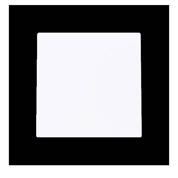 Ein weißes Quadrat, das zentriert in einem größeren schwarzen Quadrat liegt.