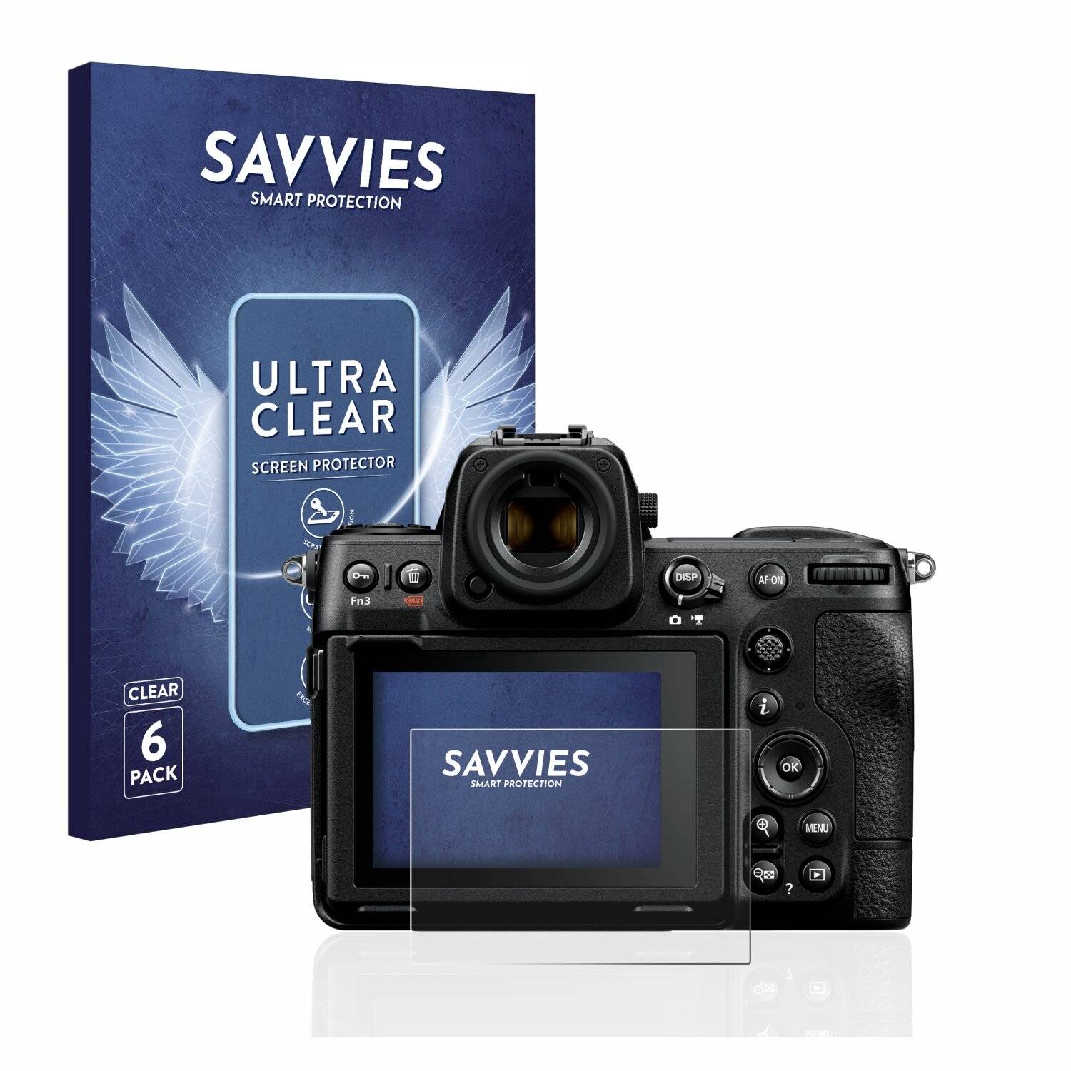 6x Savvies SU75 Displayschutzfolie für Nikon Z