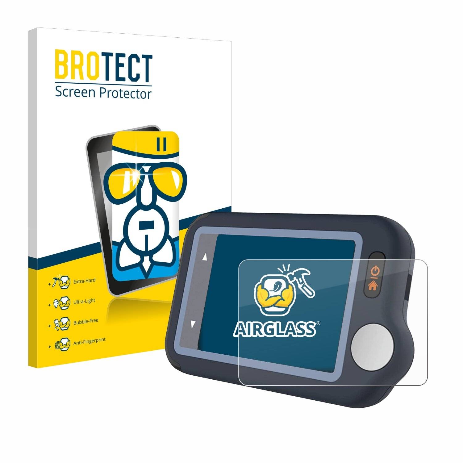 BROTECT AirGlass Schutzglas Folie für Wellue Pulsebit EX