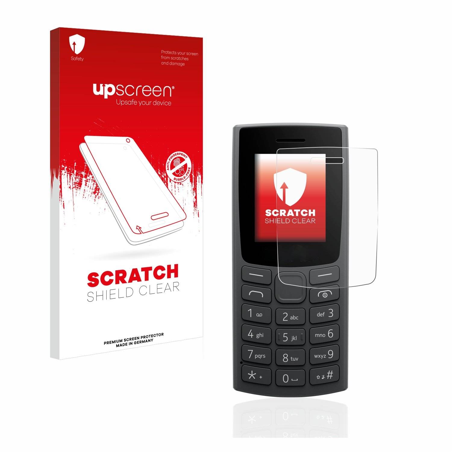 upscreen Scratch Shield Clear Premium Displayschutzfolie für Nokia 105