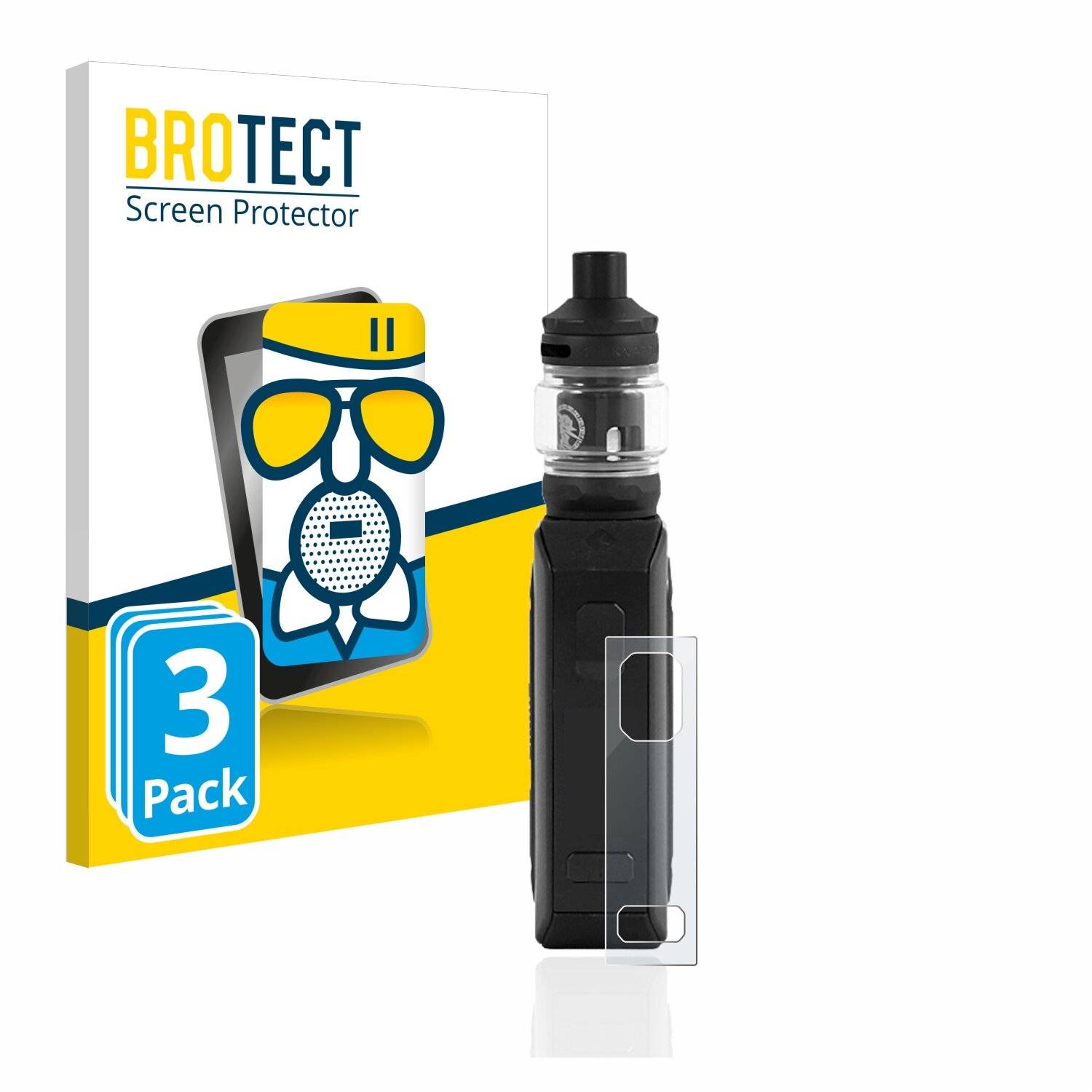 3x BROTECT AirGlass Matte Schutzglas Folie für GeekVape Aegis Mini 2