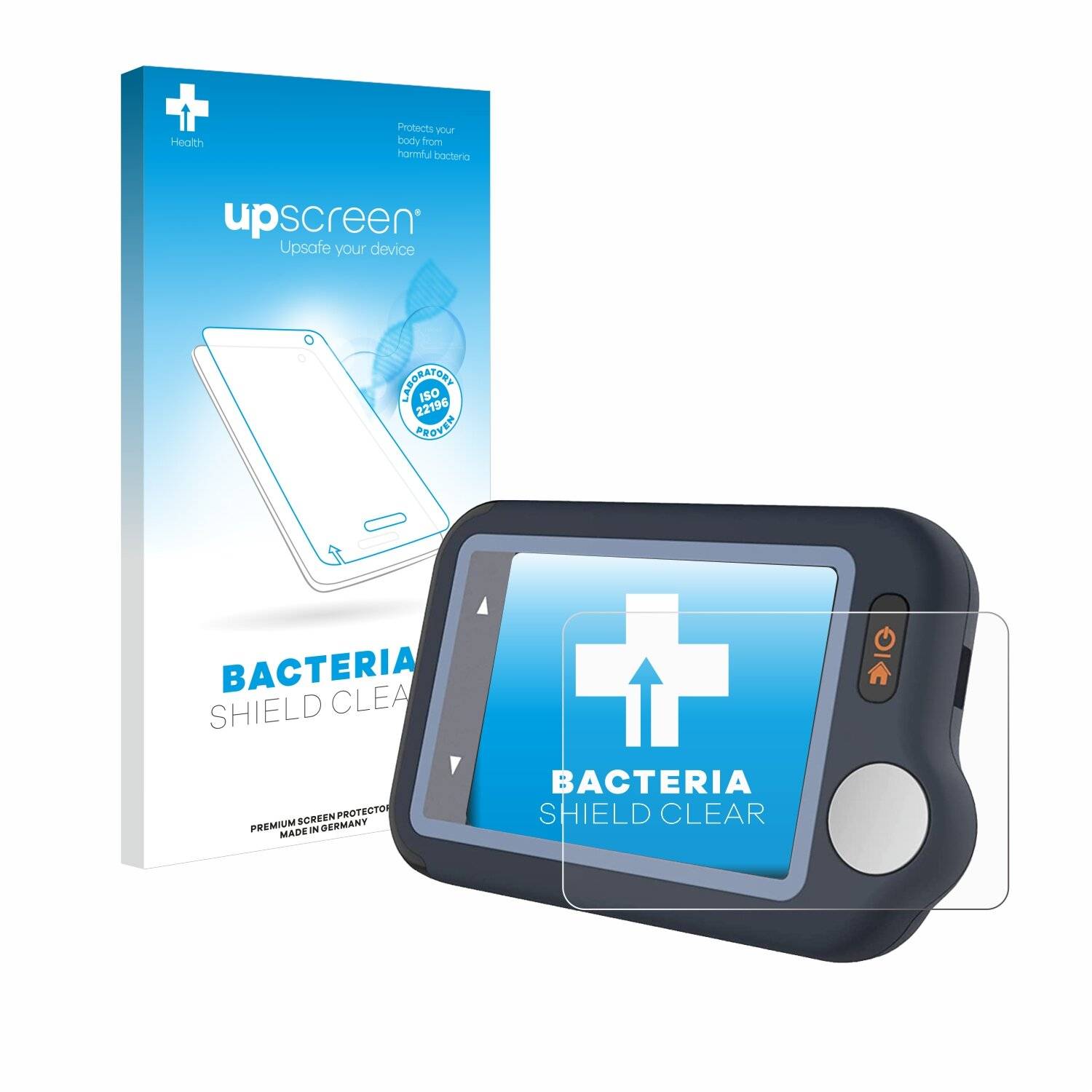 upscreen Bacteria Shield Clear Premium Antibakterielle Displayschutzfolie für Wellue