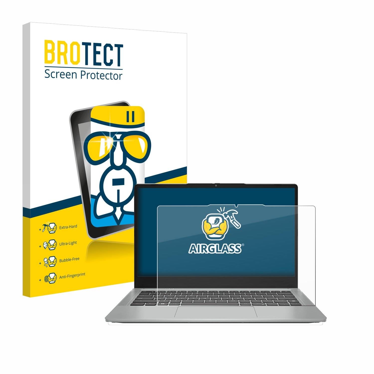 BROTECT AirGlass Schutzglas Folie für Jumper EZbook